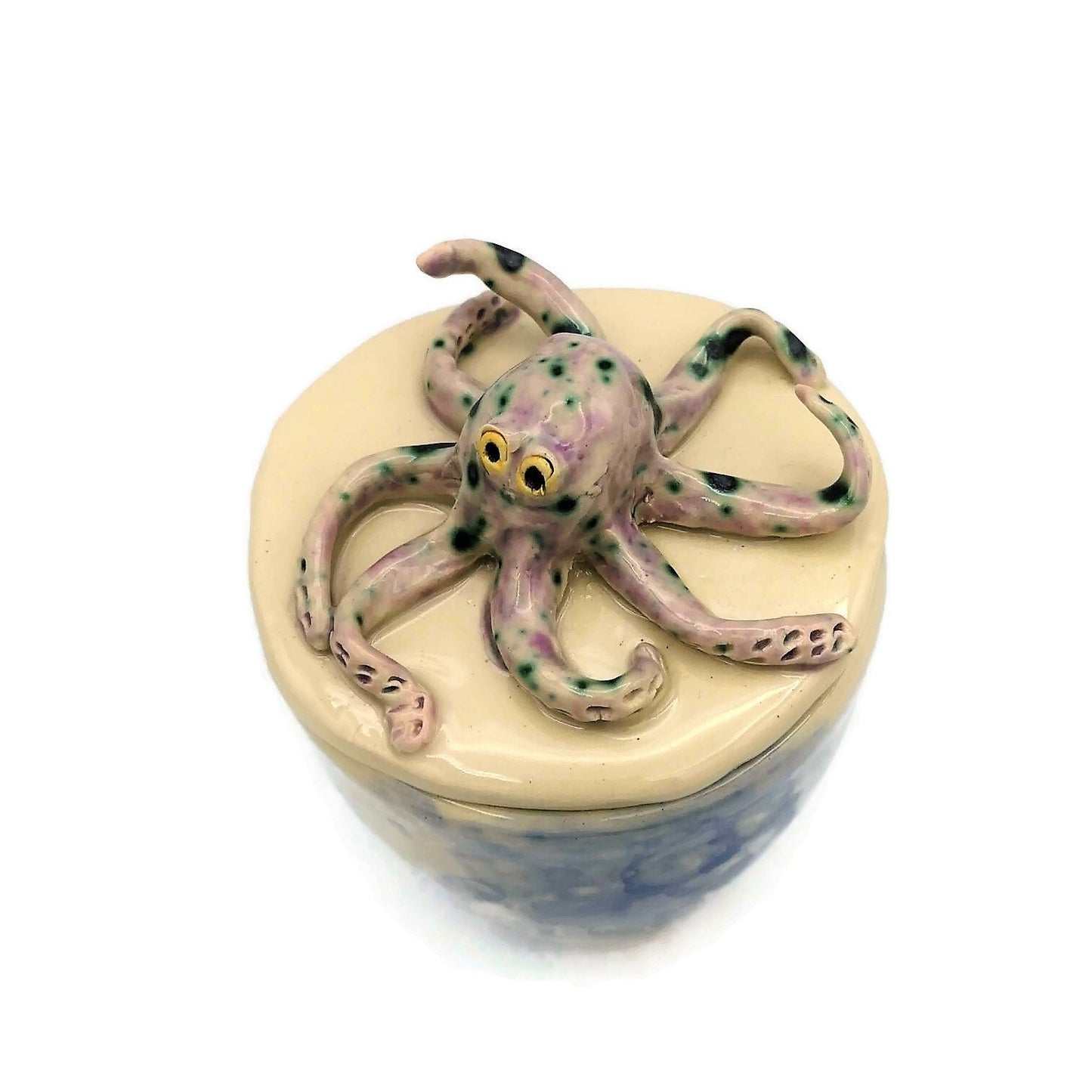 Handmade Ceramic Sugar Bowl With Lid, Modern Ceramic Jar Sugar Container, Housewarming Gift First Home Coastal Home Decor Clay Pot Salt Bowl - Ceramica Ana Rafael