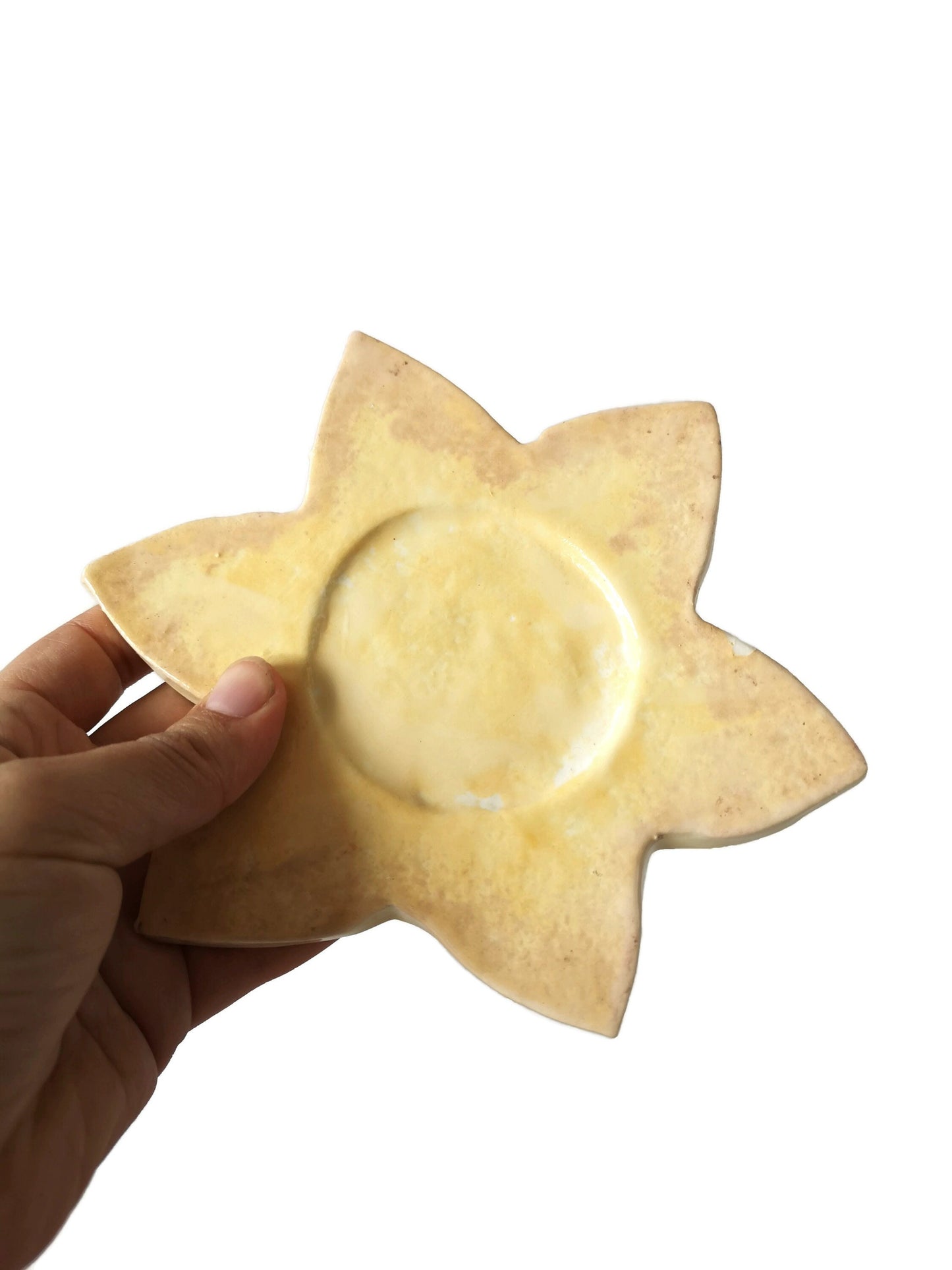 VOTIVE CANDLE HOLDER, Handmade Ceramic Tea Light Holder, Modern Candle Holder With Sun Shape, Best Selling Items, Just Because Gift - Ceramica Ana Rafael