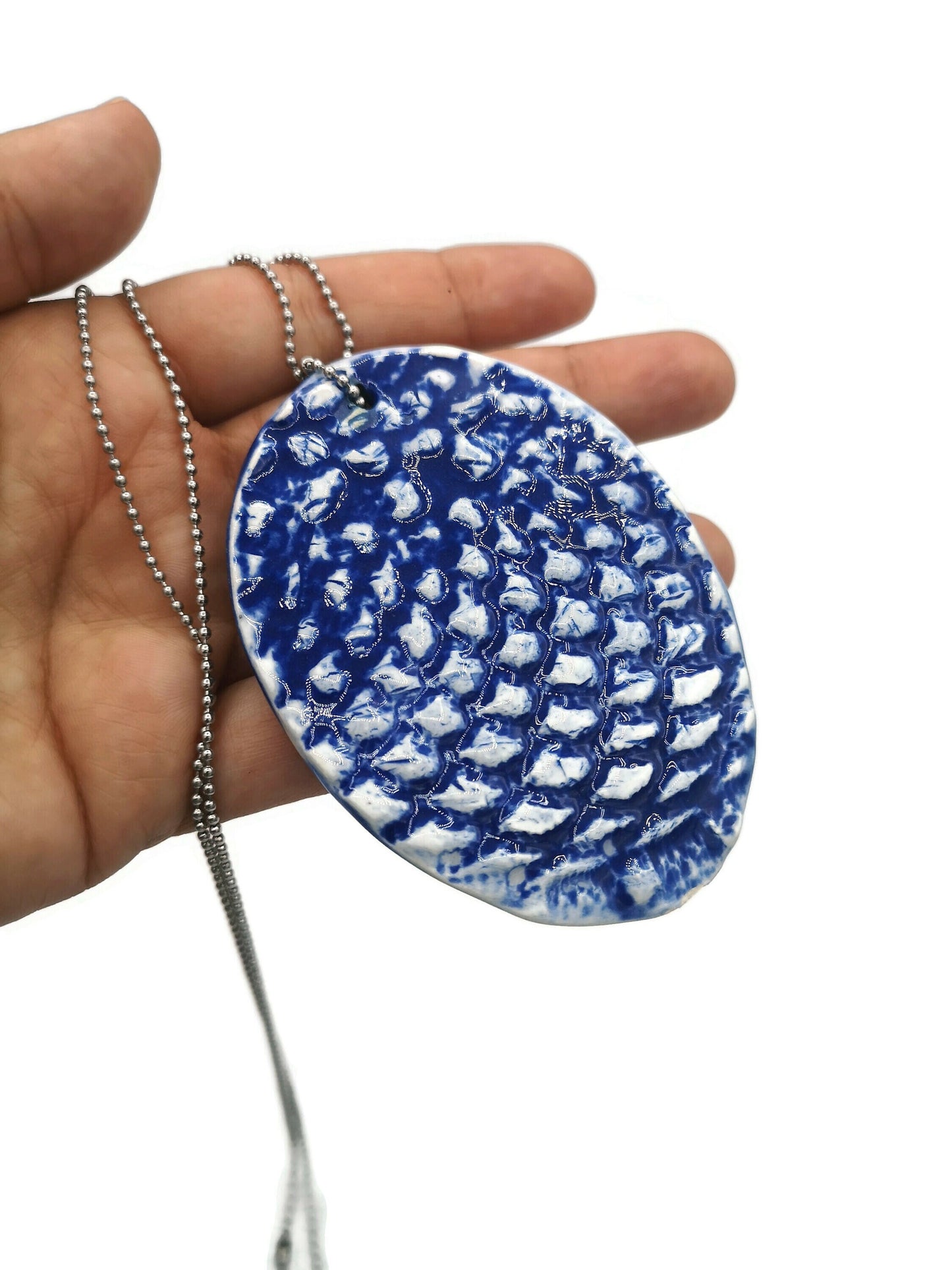 Simple Pendant Necklace Boho Aesthetic Necklace, Everyday Necklace, Custom Gift For Her, Decorative Clay Necklace For Men - Ceramica Ana Rafael