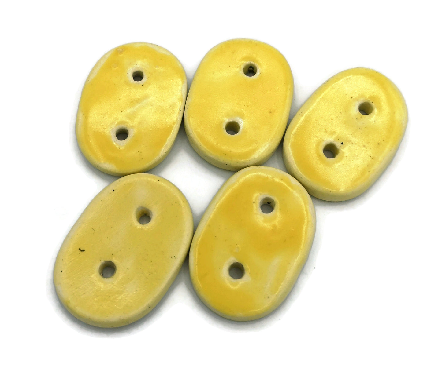 Set Of 5 Sewing Buttons For Crafts, Jewelry Making Novelty Buttons Cute, Handmade ceramic Sewing Supplies And Notions in Clay - Ceramica Ana Rafael