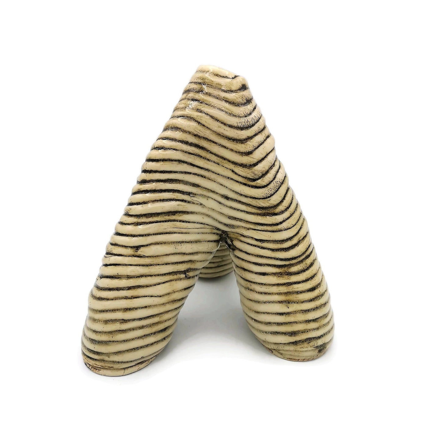 Handmade Ceramic Sculpture, Contemporary Art Abstract, Textured Sculptural Vase For Table, Mid Century Modern Sculpture, Custom Wedding Gift - Ceramica Ana Rafael