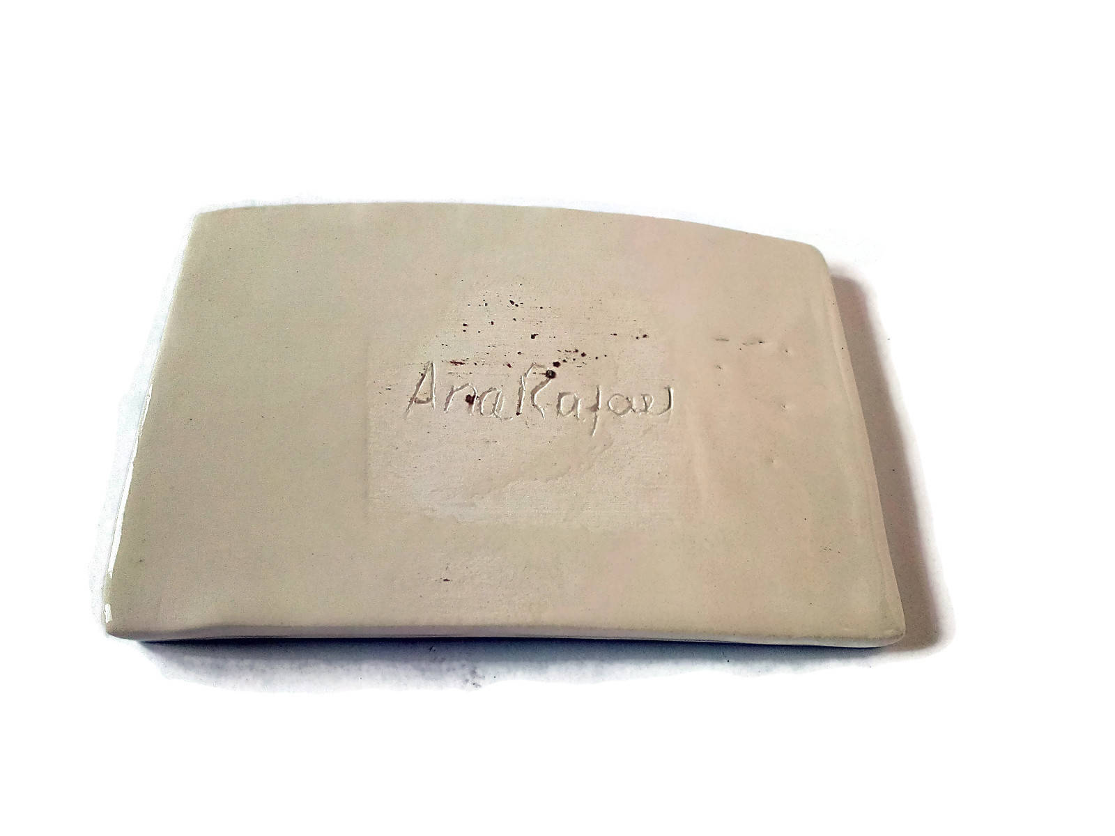 Handmade Ceramic Black And White Soap Bar Holder, Soap Saver Dish Soap Dispenser, Draining Pottery Soap Dish Decorative, Clay Soap Dish Tray - Ceramica Ana Rafael