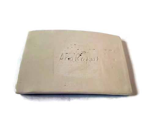 Handmade Ceramic Black And White Soap Bar Holder, Soap Saver Dish Soap Dispenser, Draining Pottery Soap Dish Decorative, Clay Soap Dish Tray - Ceramica Ana Rafael