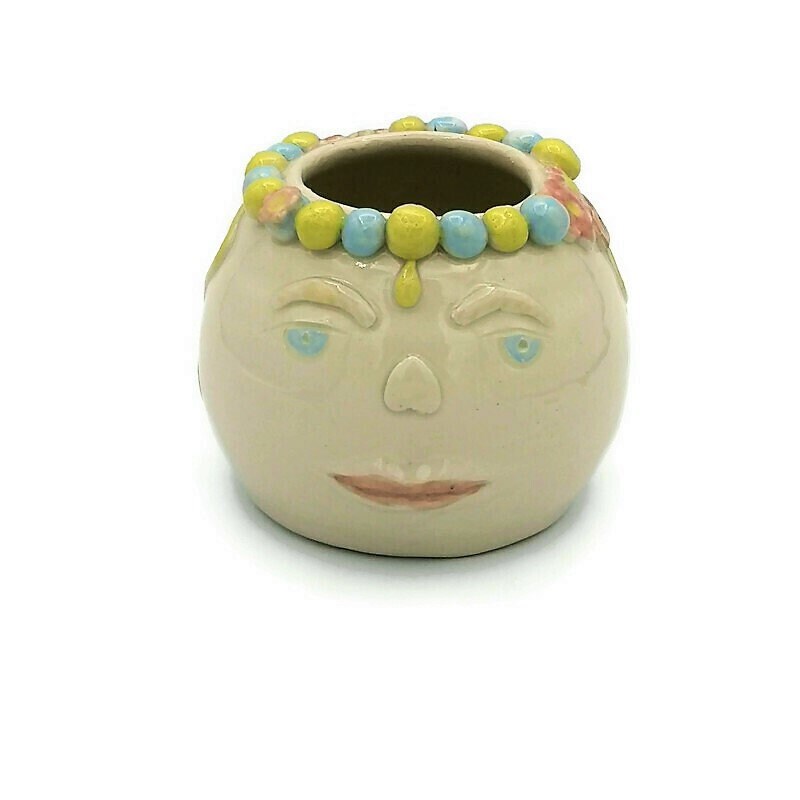 FACE PLANTER POT, Cute Planter, Indoor Ceramic Vase Planter House Warming Gifts, Modern Unique Hanging Head Planter, Funny Plant Holder - Ceramica Ana Rafael