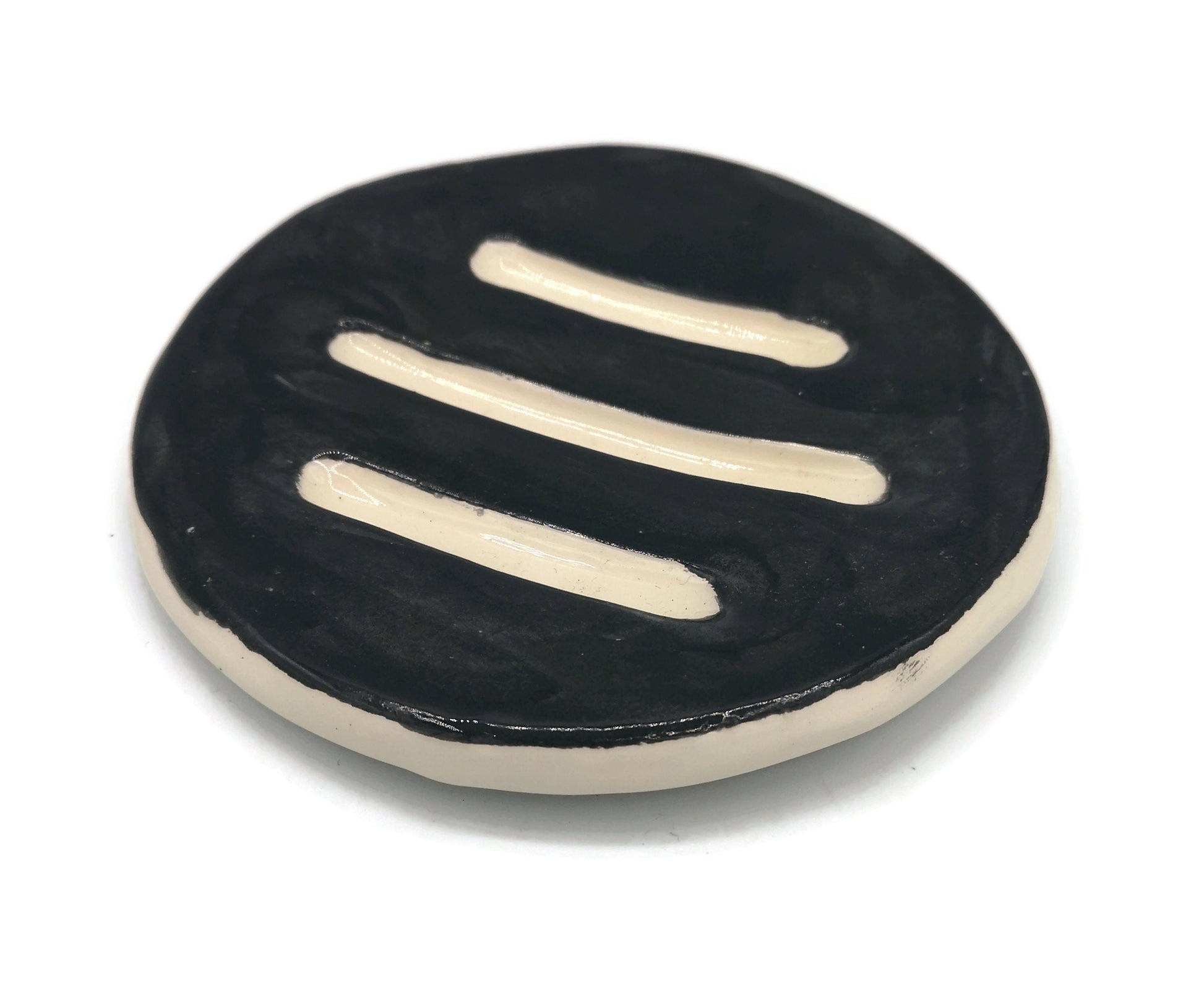 CERAMIC SOAP DISH, Ceramic Soap Dish, Eco Friendly Bathroom Accessories, Zero waste Clay Pottery Soap Dish Drain - Ceramica Ana Rafael