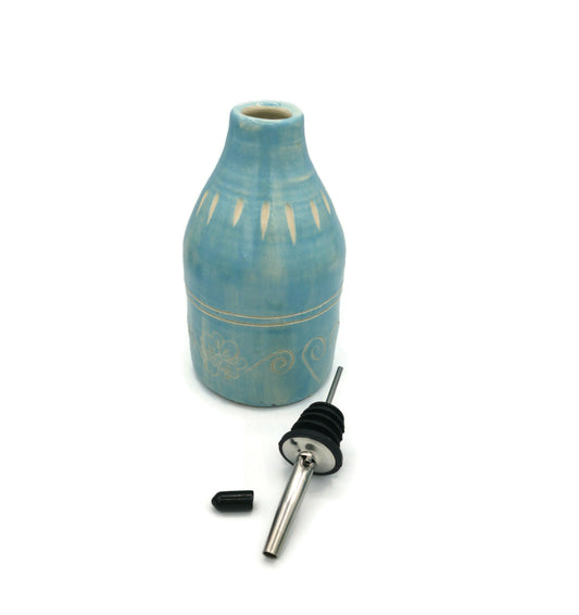 325ml/11oz OLIVE OIL DISPENSER, Handmade Pottery Decorative Bottles, Olive Oil Cruet, Cooking Gift, Housewarming Gift First Home - Ceramica Ana Rafael