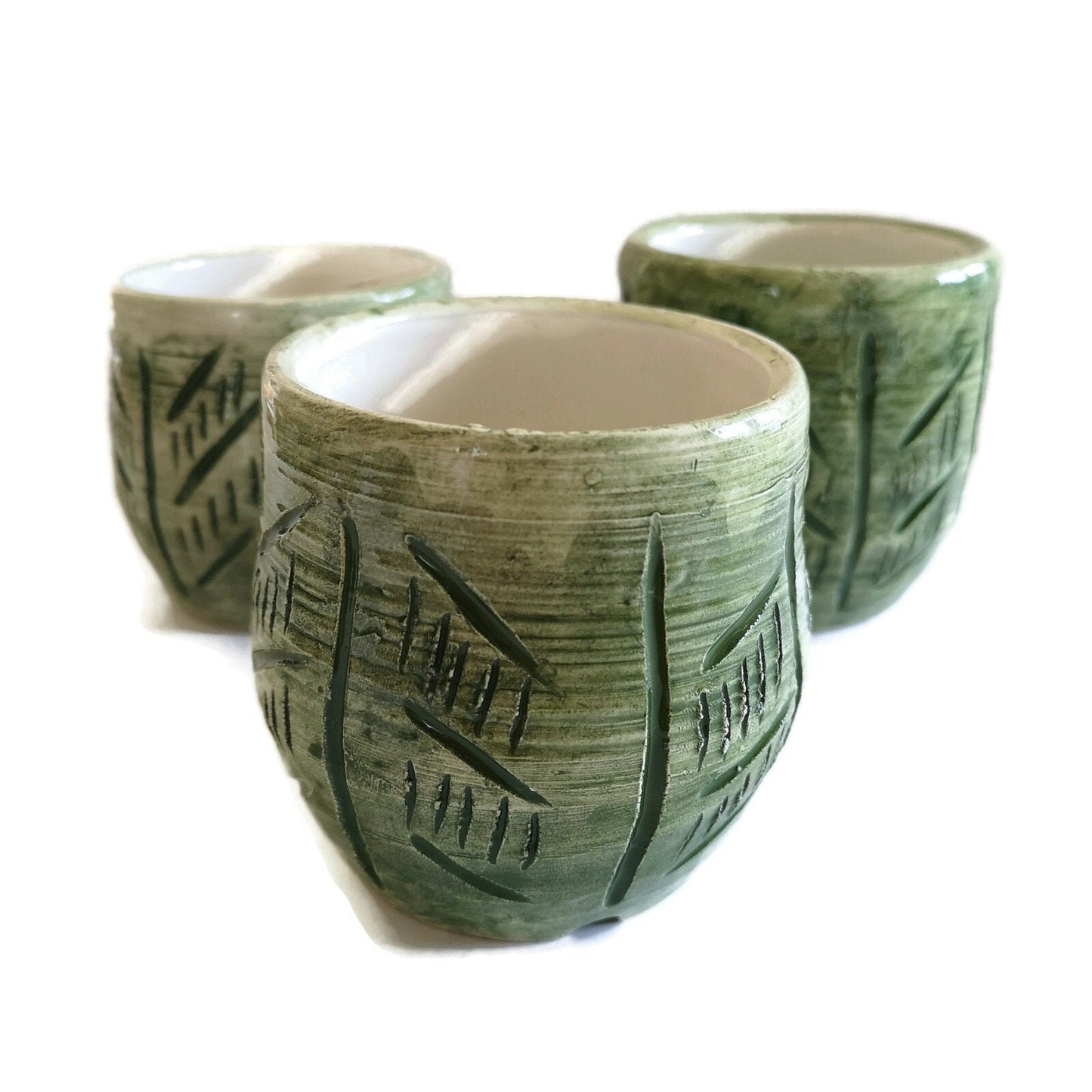 CERAMIC UTENSIL HOLDER For Kitchen Counter, Modern Organizers, Cache Pot Planter Ceramic Vase - Ceramica Ana Rafael