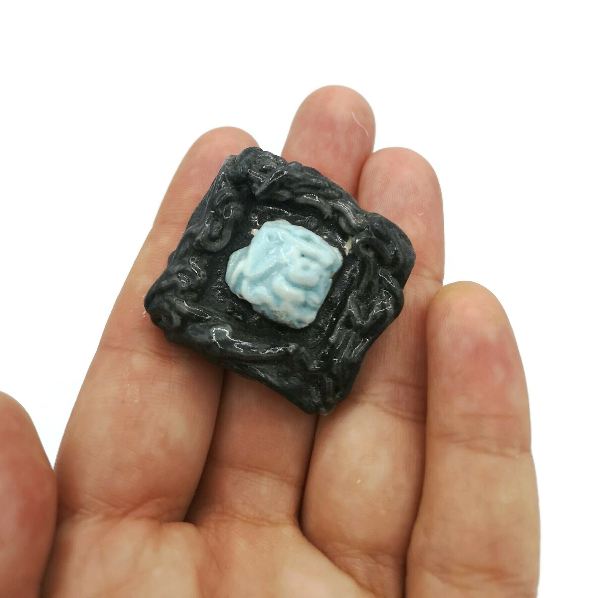 Clay Brooch Pin For Women, Mothers Day Gift For Grandma, Handmade Ceramic Jewelry Cameo Brooch, Best Sellers Mom Birthday Gift From Daughter - Ceramica Ana Rafael