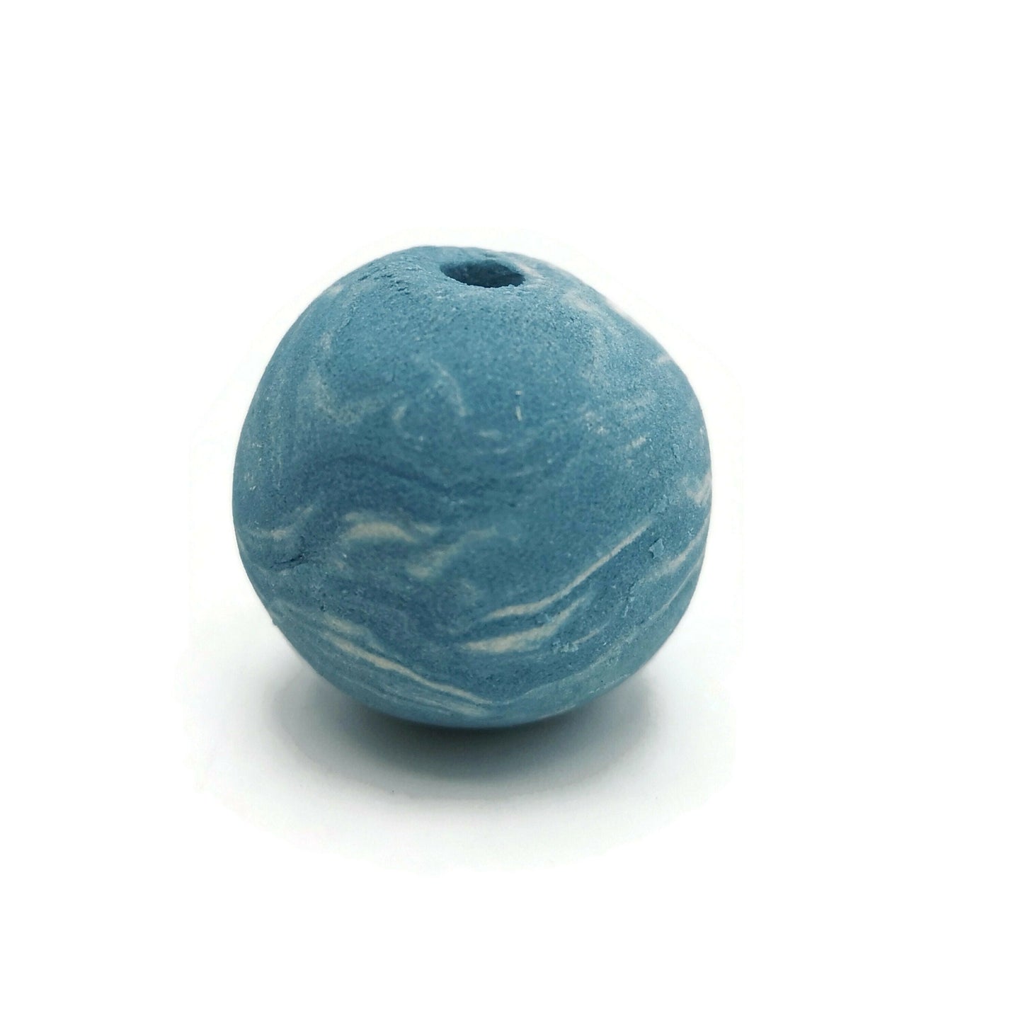 1Pc Extra Large Ceramic Beads For Jewelry Making, Clay Beads Trending Now, Handmade Ceramics Macrame Beads, Large Hole Round Bubblegum Bead - Ceramica Ana Rafael