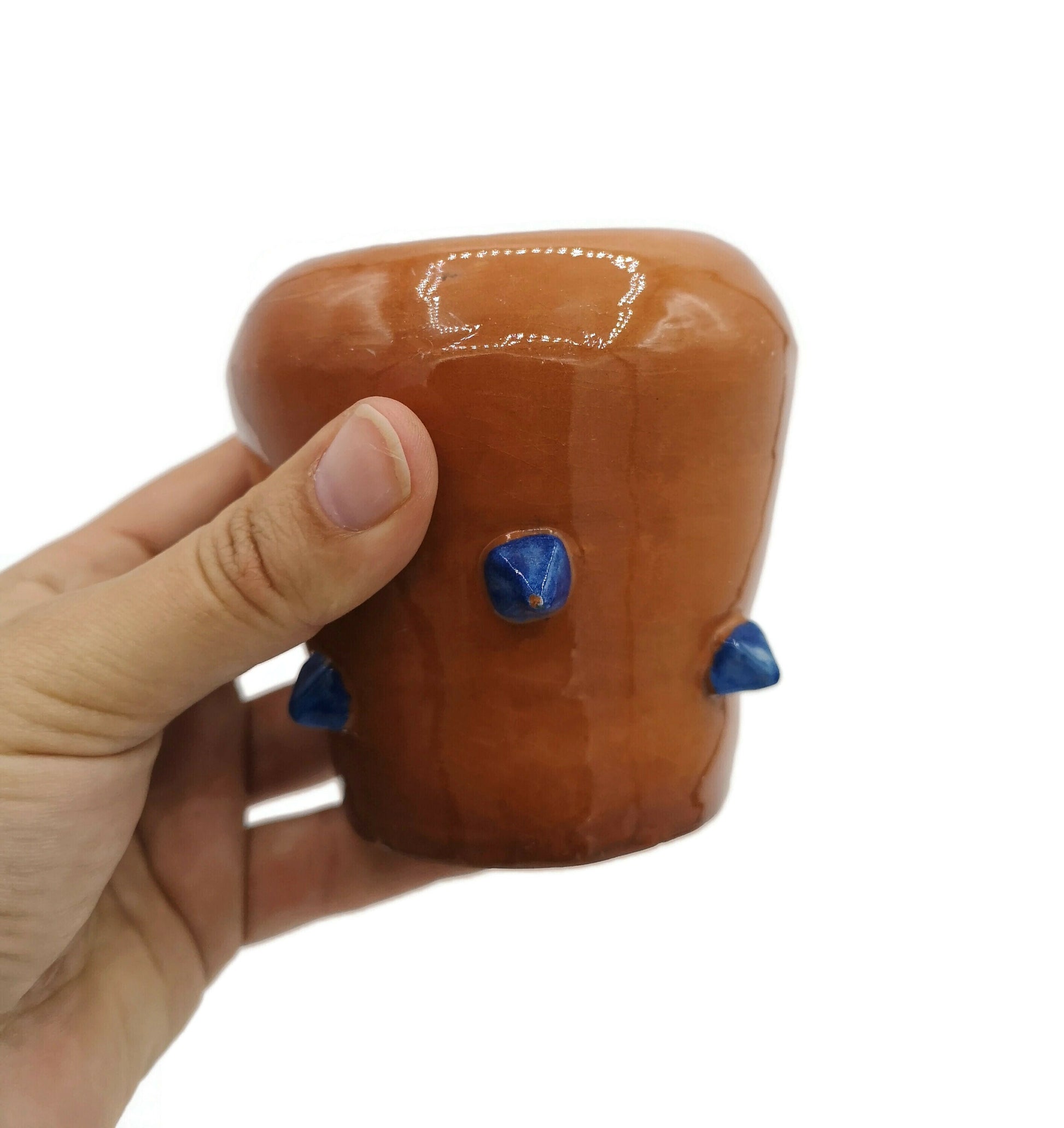 terracotta pot for succulent, modern ceramic vase handmade pottery, Best Gifts For Him, Mom Birthday Gift From Daughter Small Utensil Holder - Ceramica Ana Rafael