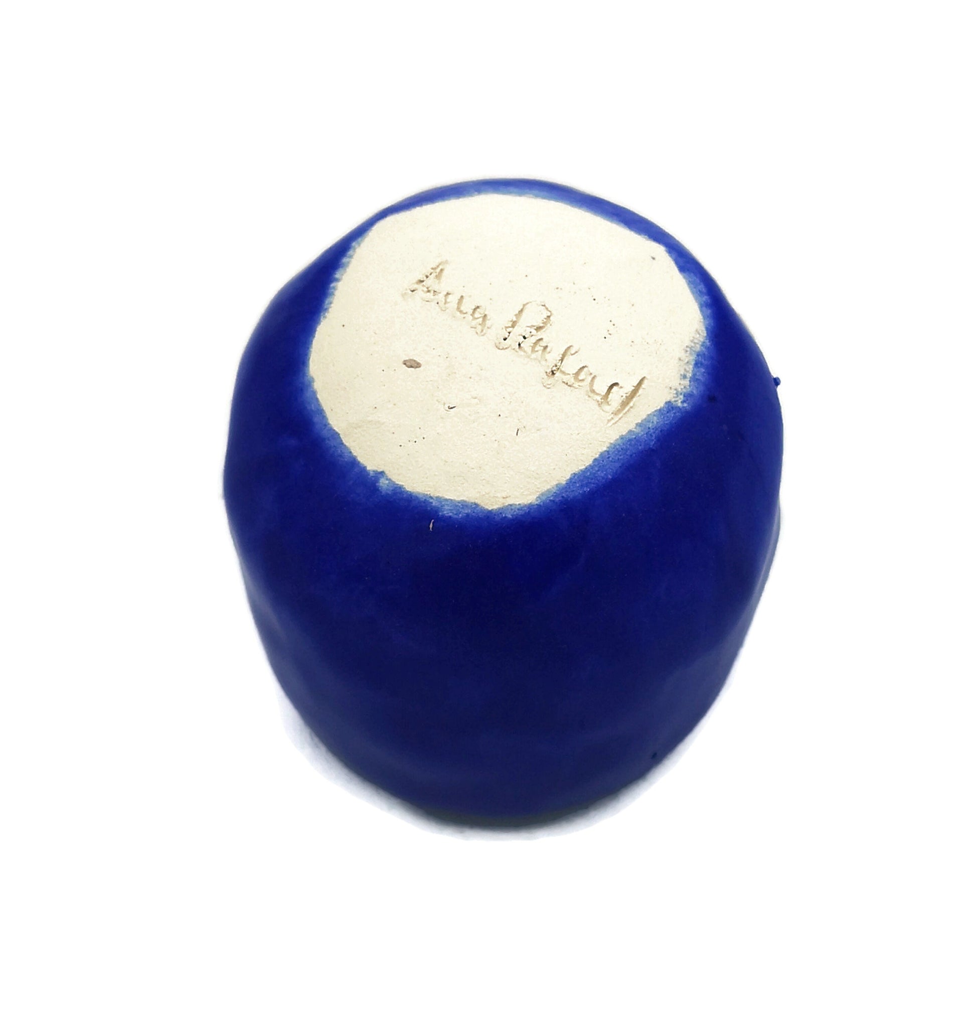 BLUE CERAMIC PLANTER, Clay Planter, Cactus Pot, Mothers Day Gift, Office Desk Accessories For Men, Housewarming Gift First Home - Ceramica Ana Rafael