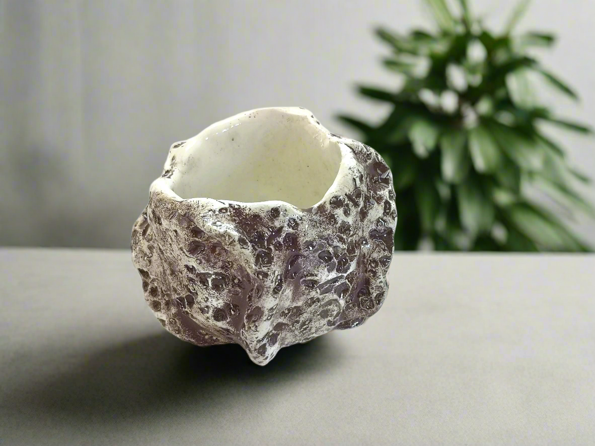 Small Succulent Pot | Ceramic Cute Vase for Cactus & Flowers