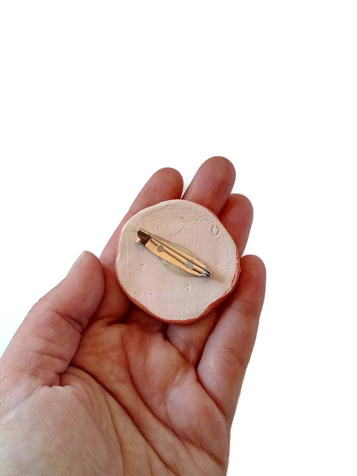 Handmade Ceramic Cameo Brooch, Best Gifts For Her, Broach Pin, Grandma Christmas Gifts, Mom Birthday Gift From Daughter - Ceramica Ana Rafael