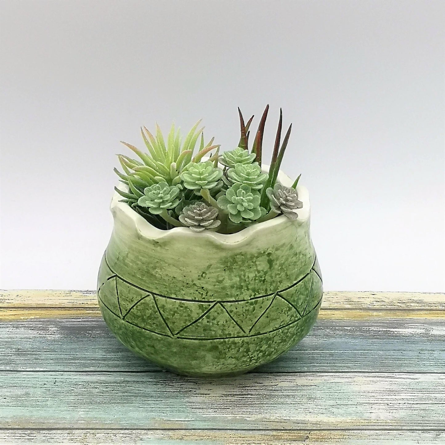 handmade ceramic planter, succulent pots, office desk accessories for women, 9th anniversary gift for wife, housewarming gift first home - Ceramica Ana Rafael