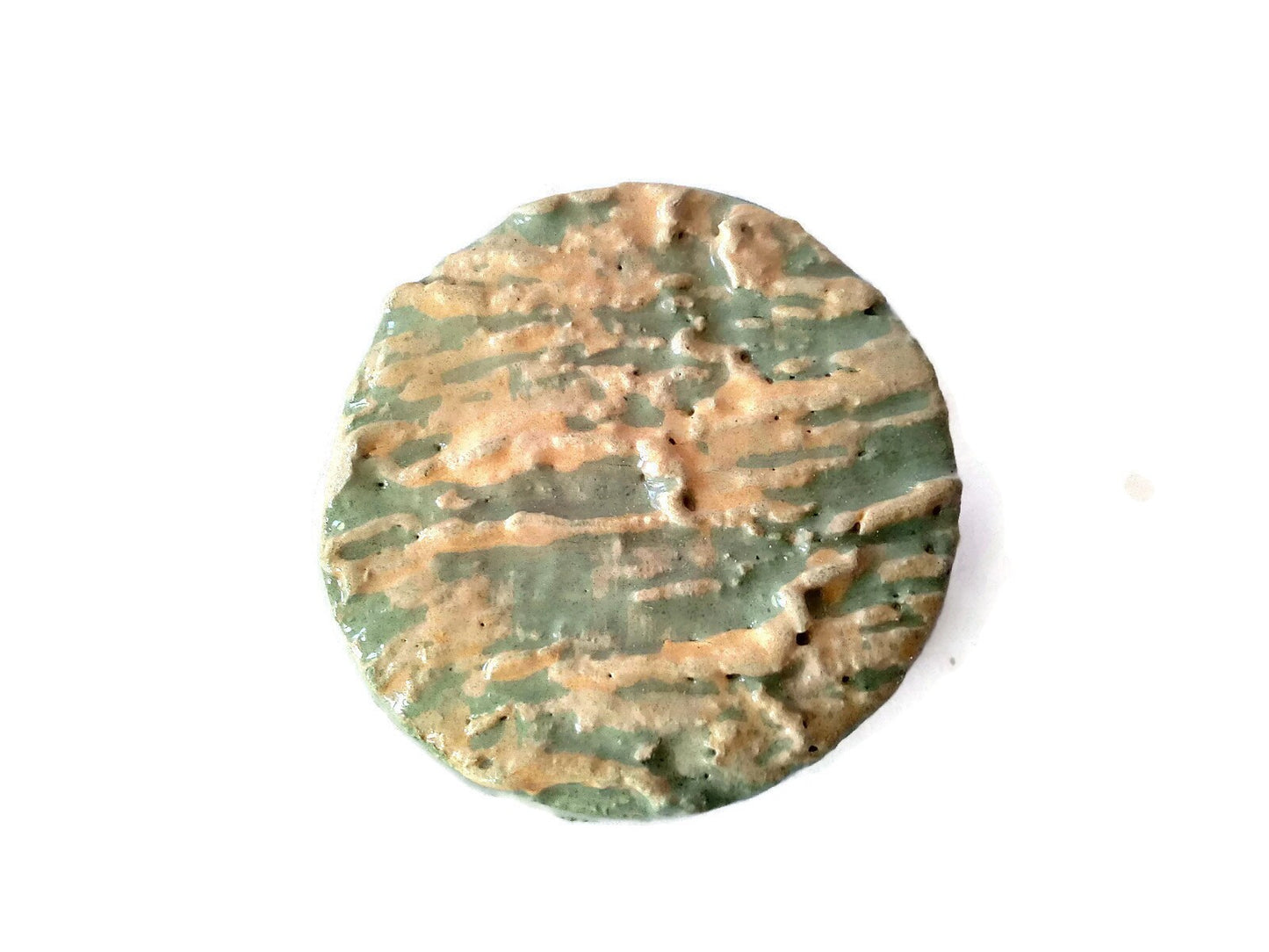 SOPHISTICATED BROOCH, SMALL Brooch, Round Shape Ceramic Brooch For Women With Vintege Look, Elegant Brooch Gifts For Mom - Ceramica Ana Rafael