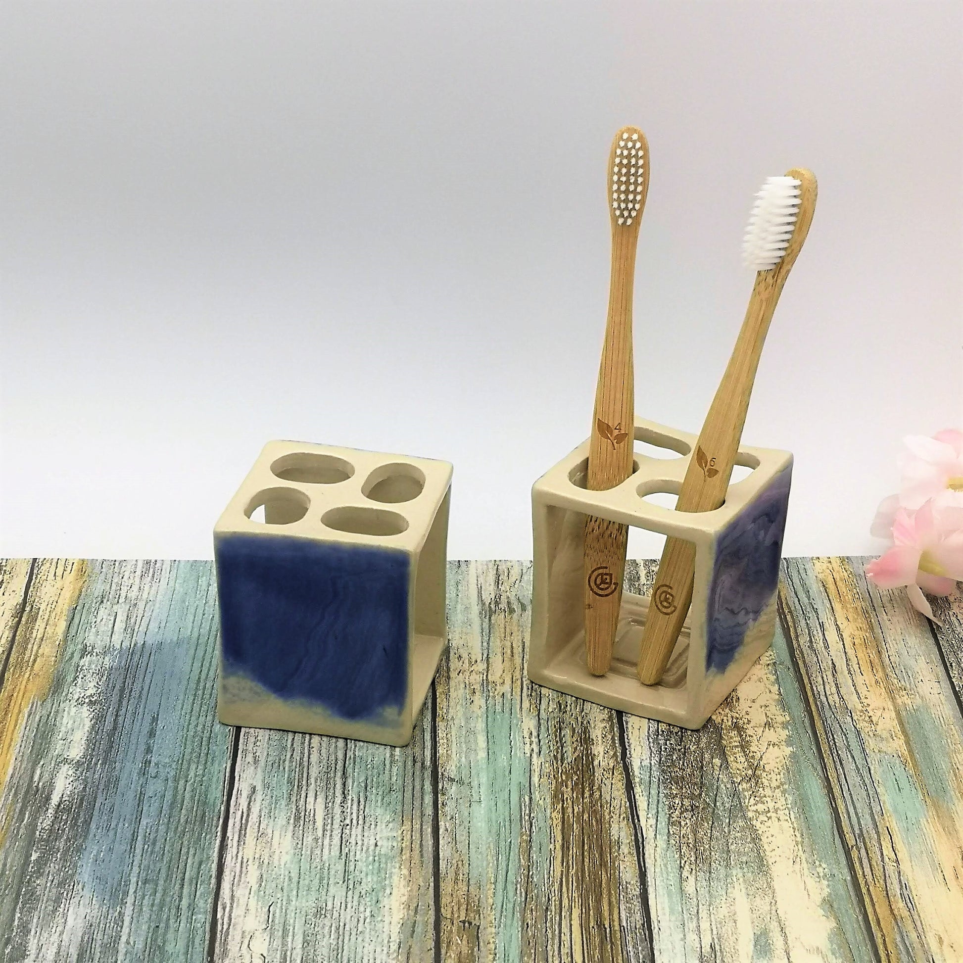 HANDMADE CERAMIC TOOTHBRUSH Holder, Pencil & Pen Holder, Utensil Holder Sustainable Gifts For Him, Paint Or Makeup Brush Holder Best Seller - Ceramica Ana Rafael