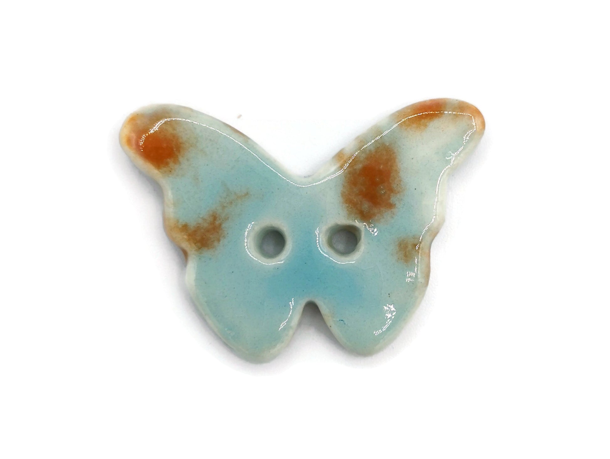 Butterfly Buttons, Cute Buttons, Designer Button, Set of 4 Ceramic Sewing Button For Crafts, Large Fancy Porcelain Buttons Gifts For Her - Ceramica Ana Rafael