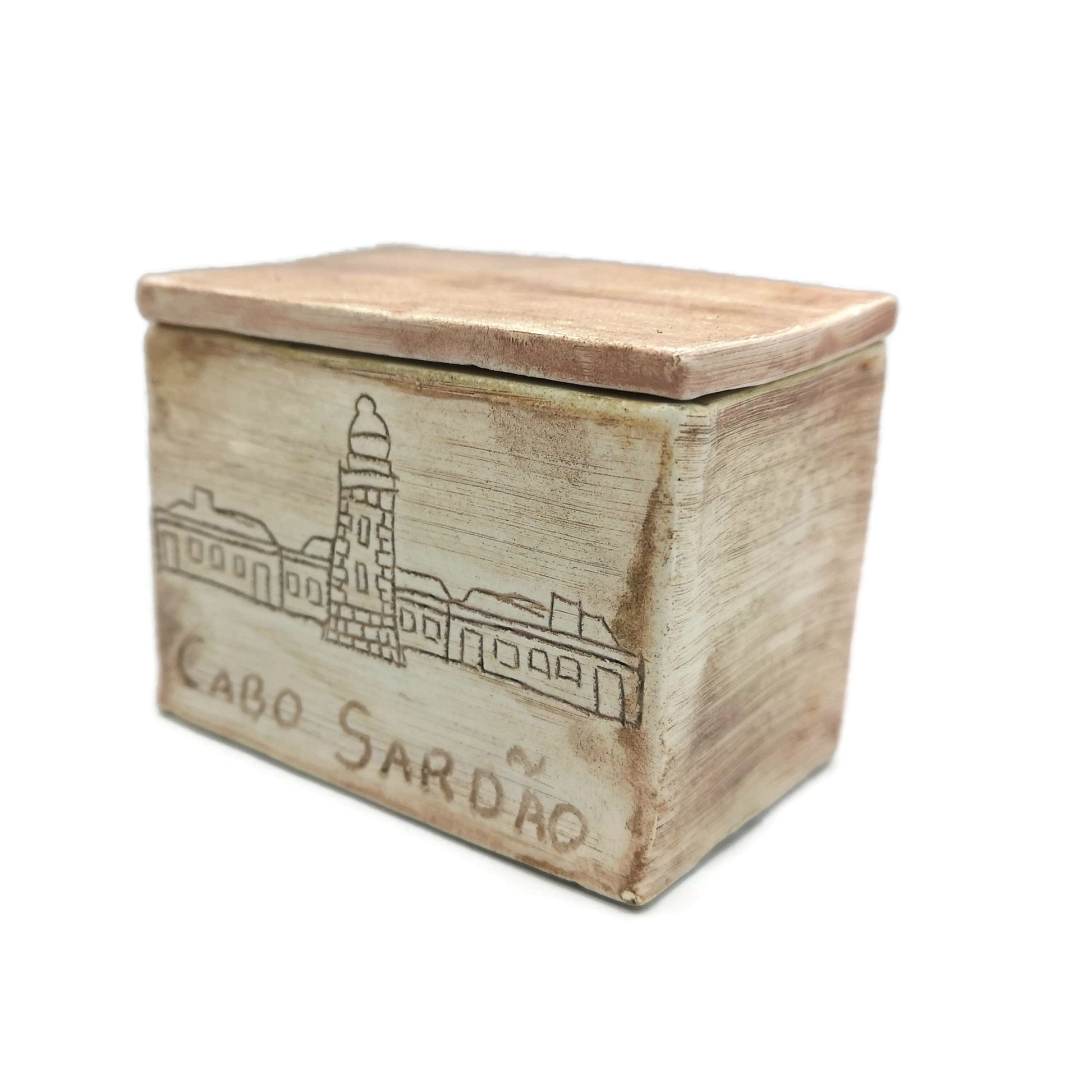 Small Jewelry Box With Lighthouse Decor for Men Christmas Gifts, Office Desk Accessories For Women, Birthday Gifts for Boyfriend - Ceramica Ana Rafael