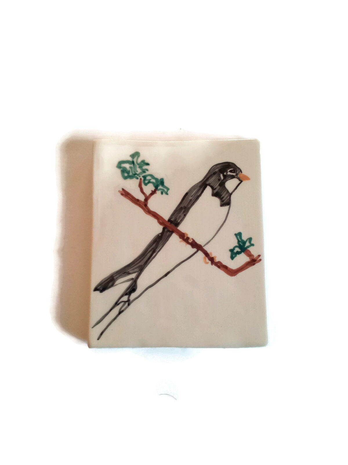 Hand Painted Swallow Bird Tiles For Backsplash, Bird Lovers Mother's Day Gift From Daughter, Handmade Ceramic Decorative Tiles Best Sellers - Ceramica Ana Rafael