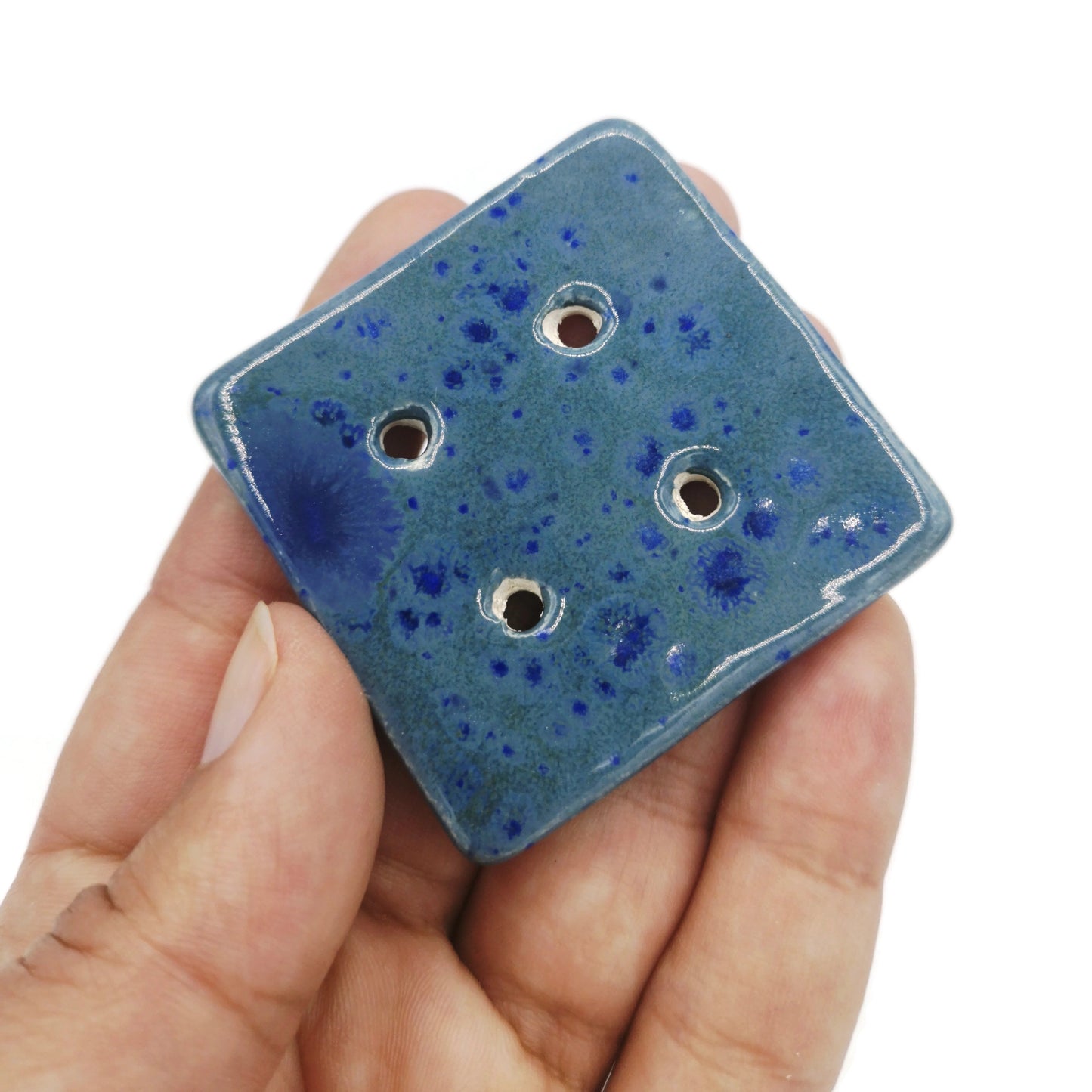 Large Square Buttons, Handmade Ceramic Button, Fancy Sewing Buttons Big, Oversized Flat Buttons Decorative For Jacket, Blouse Or Coat - Ceramica Ana Rafael