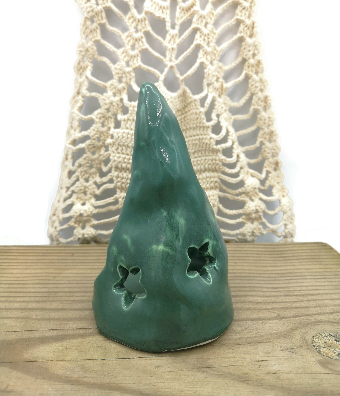 Candle Holder Christmas Decor Gift For Women Who Has Everything, Christmas decoration, Handmade Ceramics Small Christmas Tree, Secret Santa - Ceramica Ana Rafael