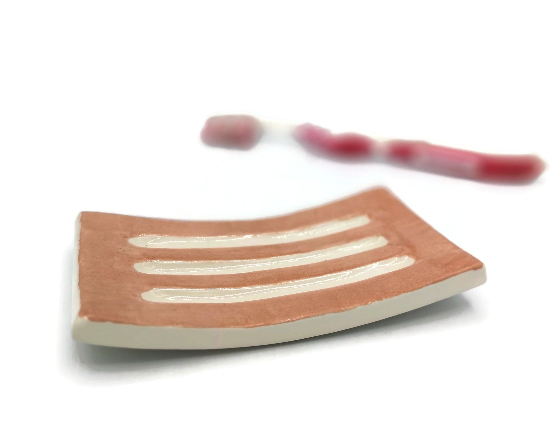 Draining Soap Dish Soap Bar Saver, Soap Bar Holder, Zero Waste Pottery Soap Dish Tray, Clay Soap Dish Ceramic Soap Dish Dispenser Decorative - Ceramica Ana Rafael