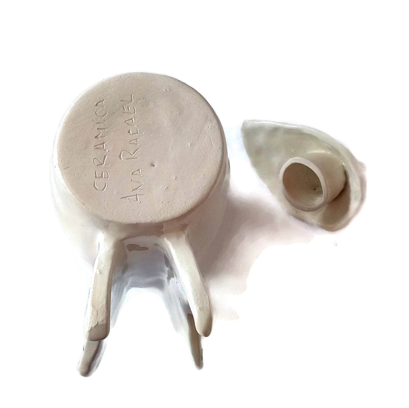 Hand Painted Pitcher With Lid, Butterfly Painting Mothers Day Gift For Grandma, Best Sellers Handmade Ceramic Vase Mom Birthday Gift - Ceramica Ana Rafael