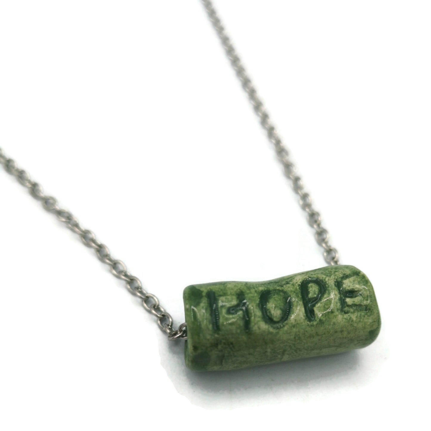 Trendy Necklace Hope Bead, Best Gifts For Her, Meaningful Aesthetic Necklace Gift For Women, Mom Birthday Gift From Daughter, Best Sellers - Ceramica Ana Rafael