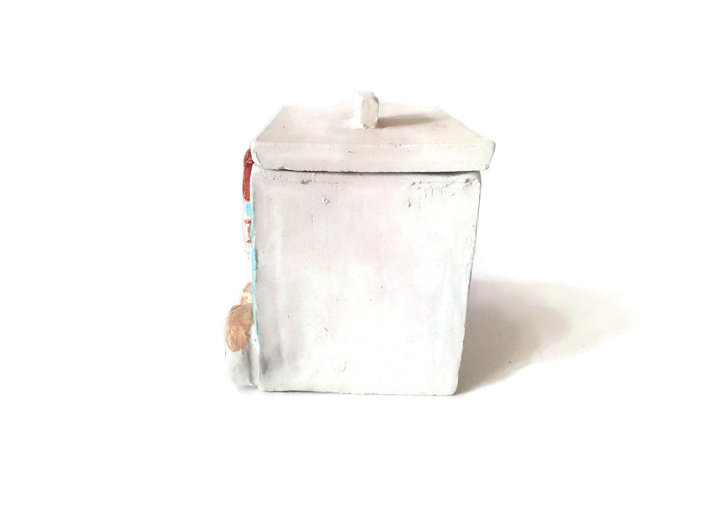 Handmade Ceramic Jewelry Box With Lid, Lighthouse Gift For Dad, Unique Small Trinket Box - Ceramica Ana Rafael