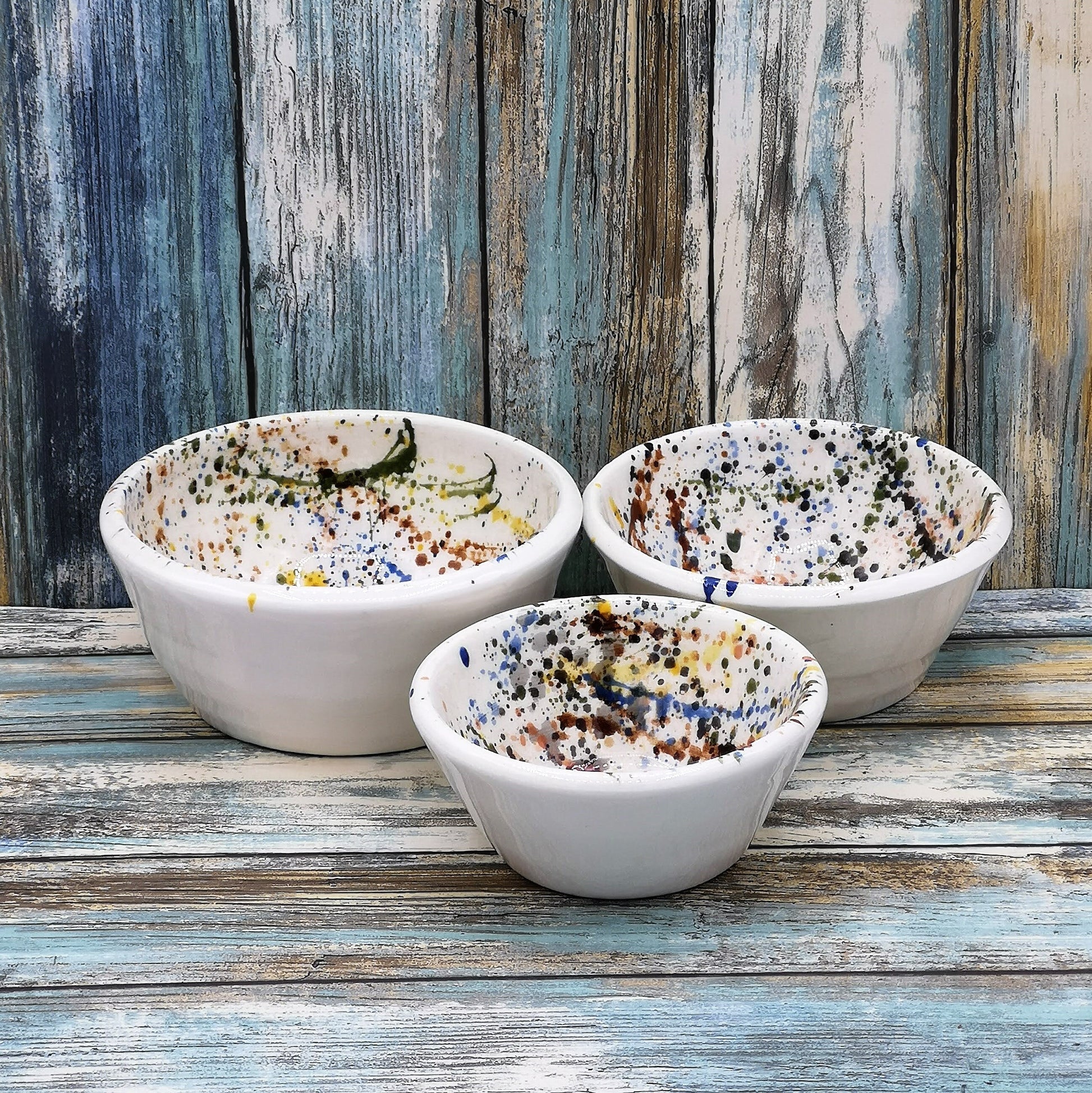 Handmade Ceramic Bowl Set Of 3, Dining Room Decor Housewarming Gift First Home, Decorative Bowl, Serving Bowl Ready To Ship - Ceramica Ana Rafael