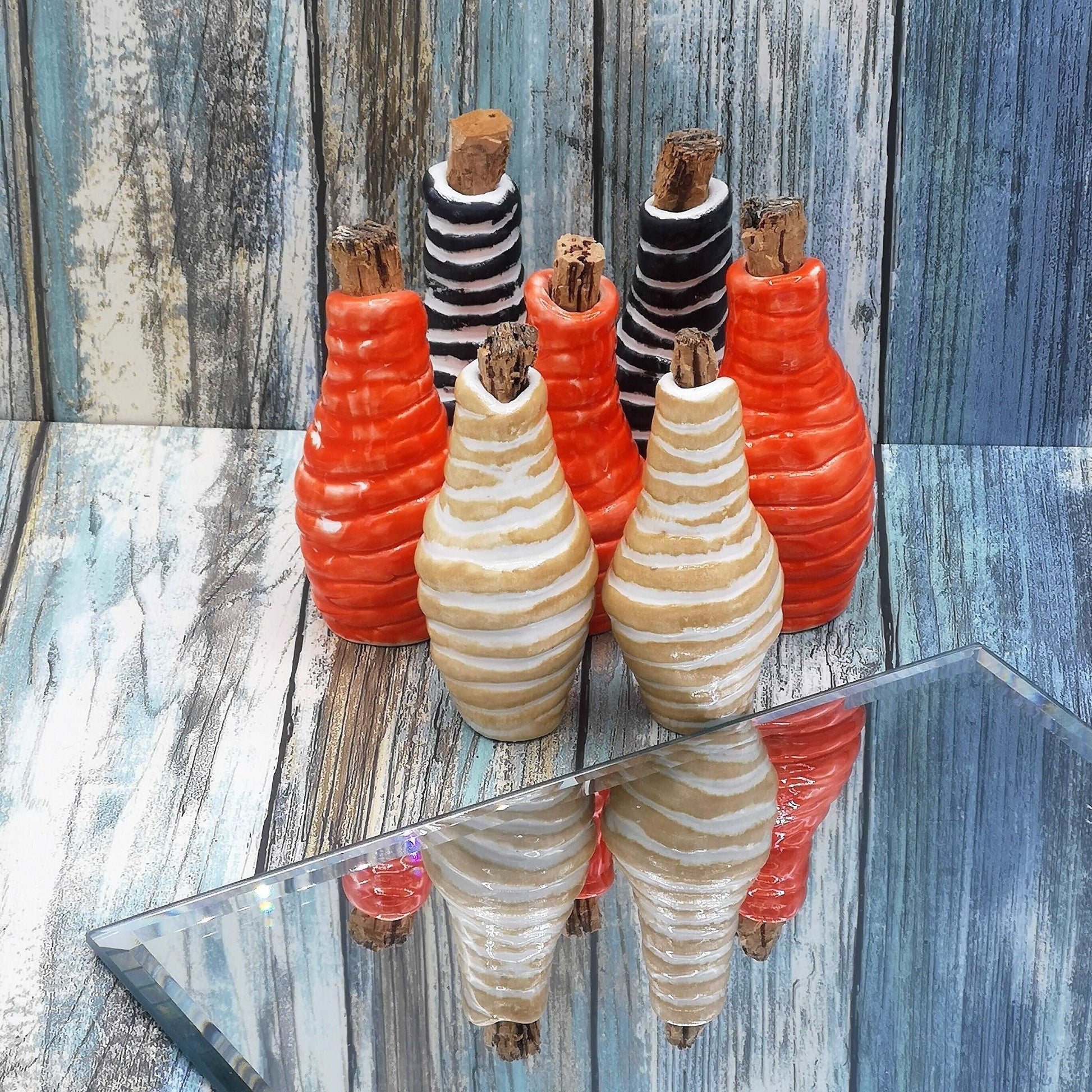 1Pc 85mm Handmade Ceramic Decorative Bottles, Cute Wedding Favors, Small Bottle Vase With Cork Stopper, Host Gift, Unique Tea Party Favors