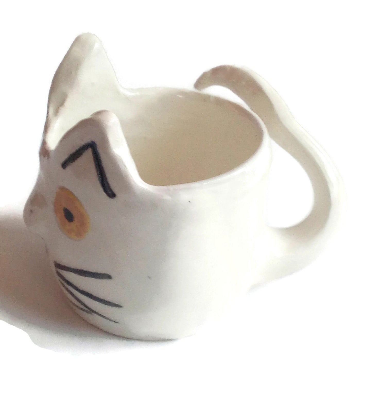 CAT PLANTER POT, Cat Succulent Planter, Cute Animal Cactus Planter, Unique Cat Lover Gift - Ceramica Ana Rafael