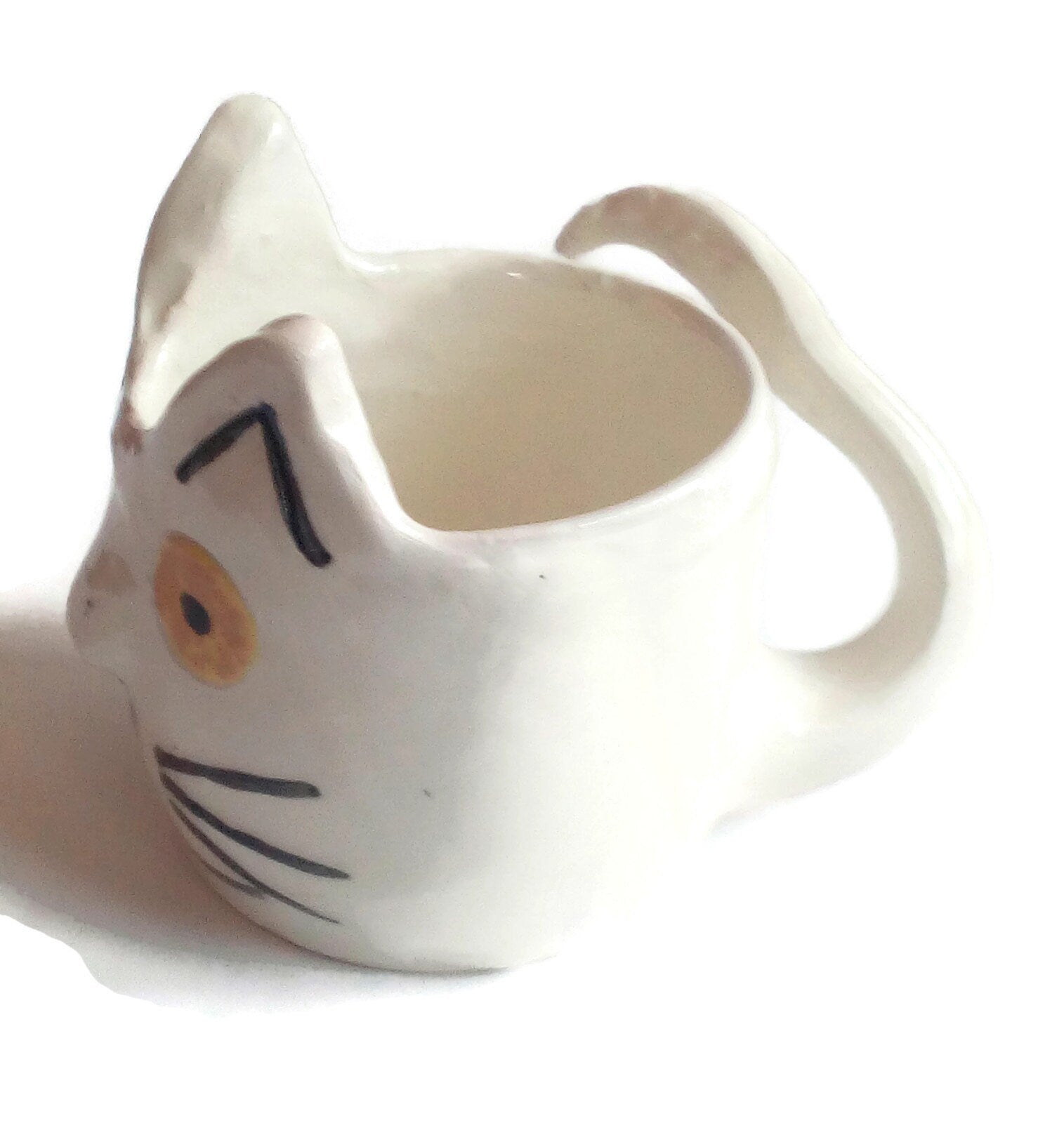 CAT PLANTER POT, Cat Succulent Planter, Cute Animal Cactus Planter, Unique Cat Lover Gift - Ceramica Ana Rafael