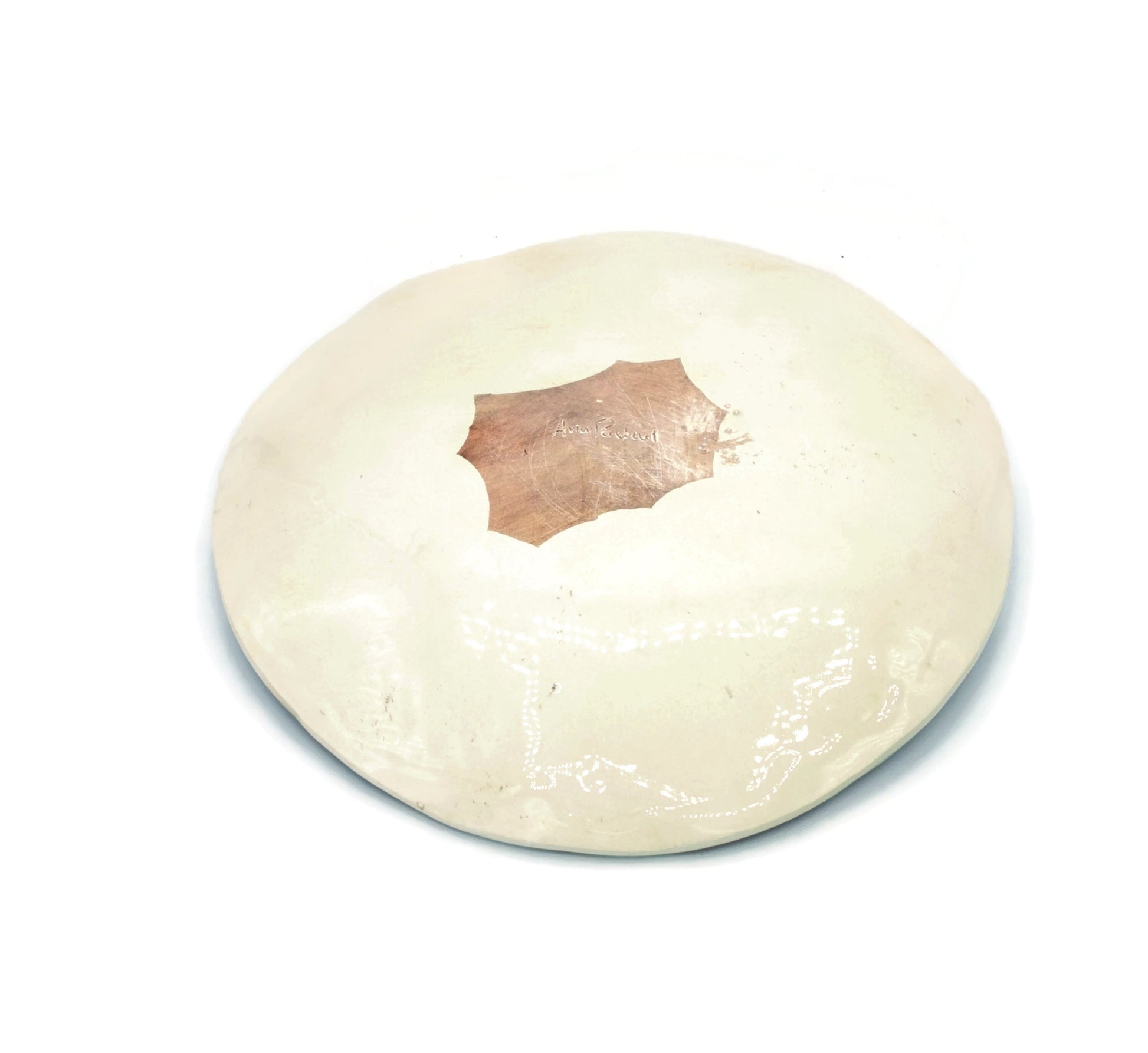 Handmade Ceramic Plate Flower Texture, Wall Decor Best Gifts For Her, Best Seller Plant Mom Gift For Women, Rustic Pottery Plate For Display - Ceramica Ana Rafael