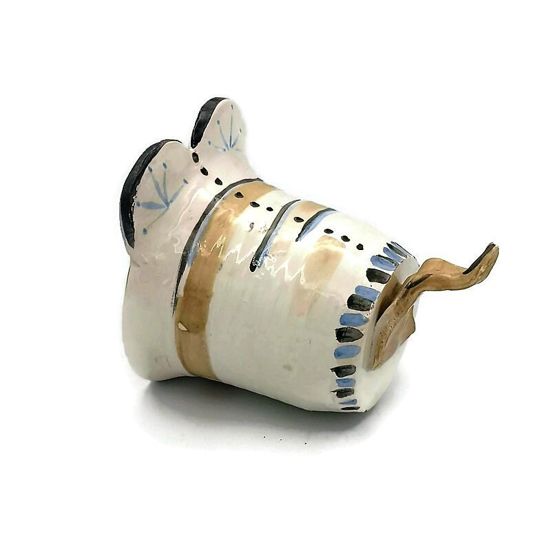 Handmade Ceramic Weird Sculpture, Clay Sculpture Art Best Gifts For Him, Modern Animal Figurine Office Desk Accessories For Men, Best Seller - Ceramica Ana Rafael