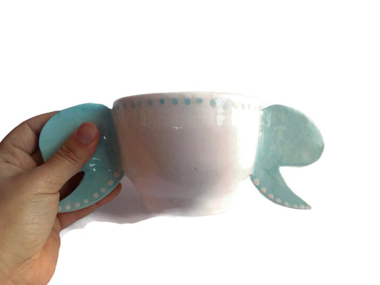 LARGE COFFEE MUG, Best Gifts For Her, Handmade Ceramic Funny Mugs For Women, Novelty Hot Chocolate Mug - Ceramica Ana Rafael