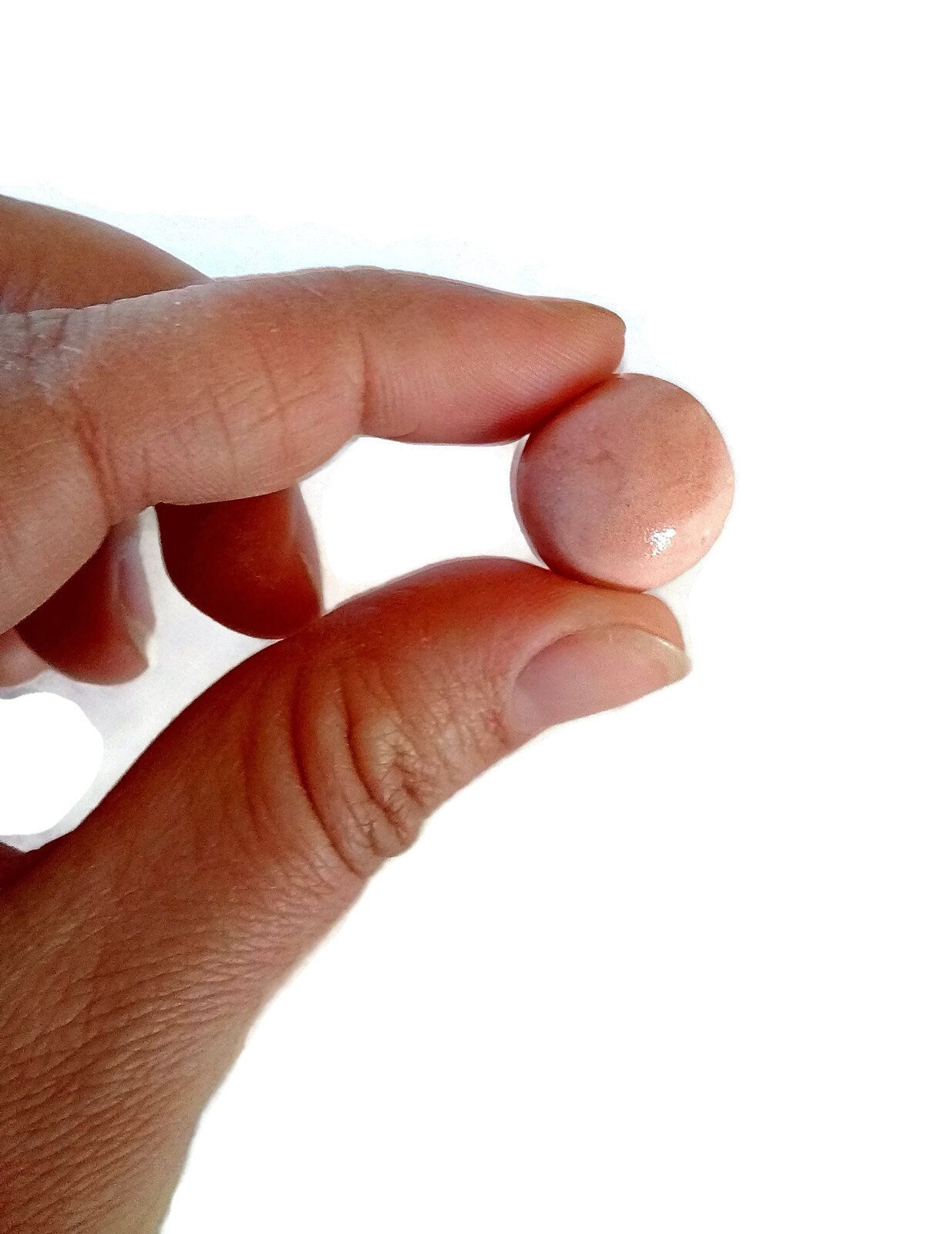 6Pc Handmade Ceramic Pink Cabochons For Jewelry Making For Women Or Girls, Assorted Creepy Cute Round Cabochon For Clay Earrings Making, - Ceramica Ana Rafael