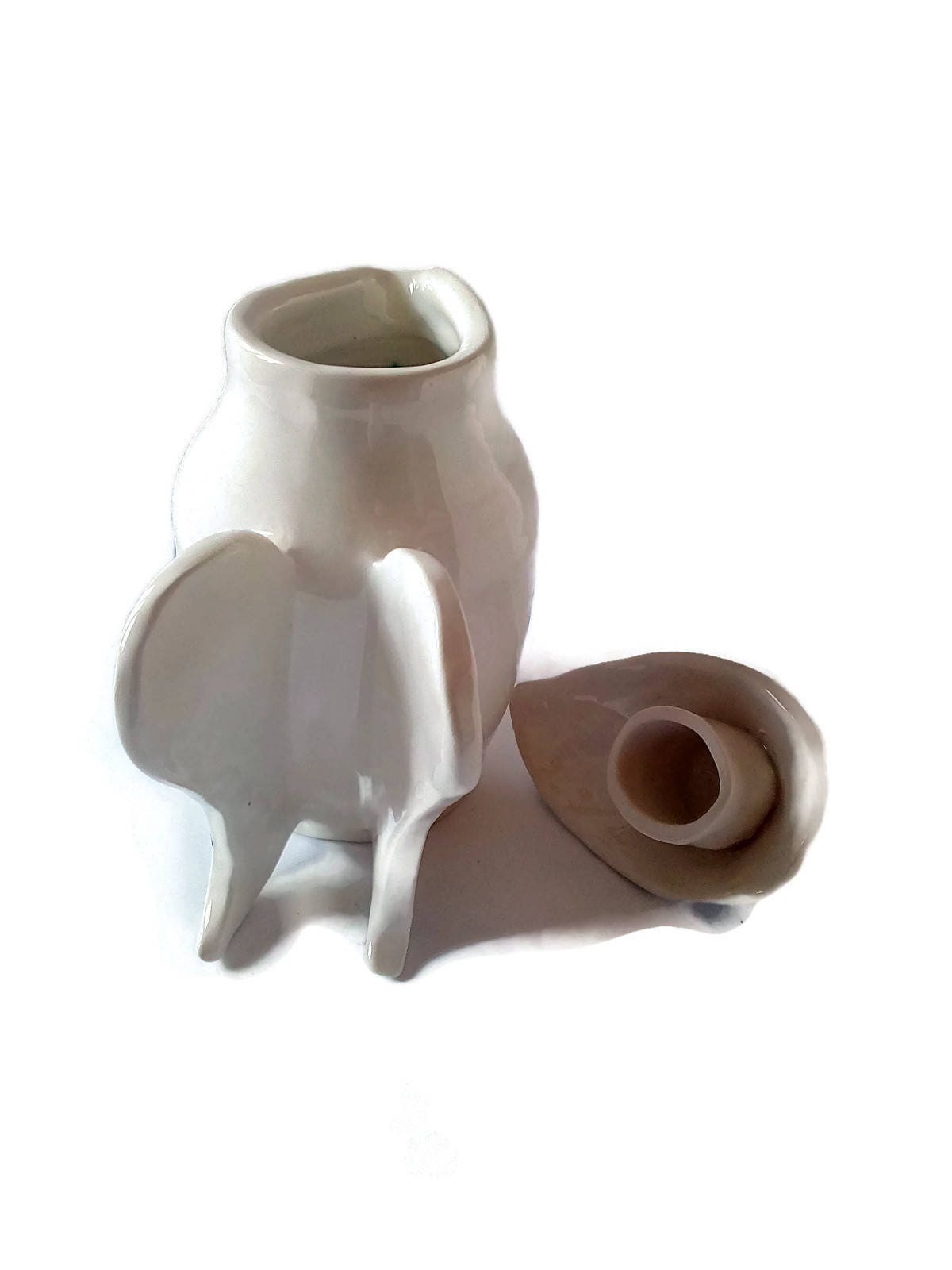 Hand Painted Pitcher With Lid, Butterfly Painting Mothers Day Gift For Grandma, Best Sellers Handmade Ceramic Vase Mom Birthday Gift - Ceramica Ana Rafael