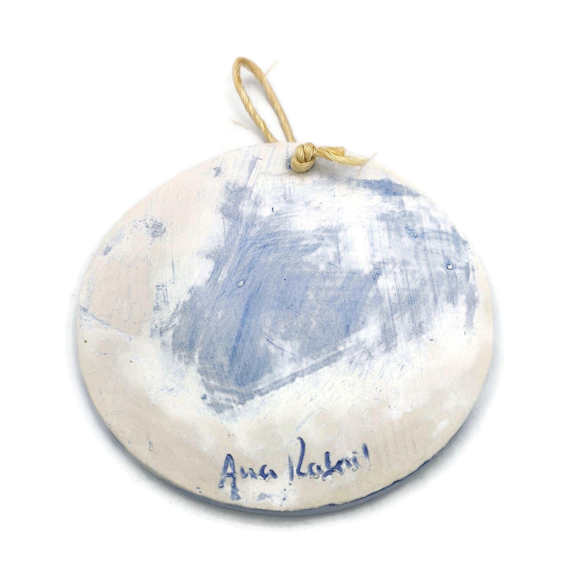 1Pc Handmade Ceramic Reindeer Ornament, Retro Small Wall Hanging, best sellers 2022, Best Gifts For Her, Christmas gift for mom