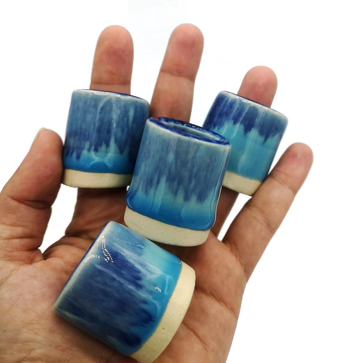 LARGE TUBE BEADS, 1 Pc Unique Clay Beads For Macrame, 35mm Long Ceramic Beads, Decorative Craft Beads With Large Hole - Ceramica Ana Rafael