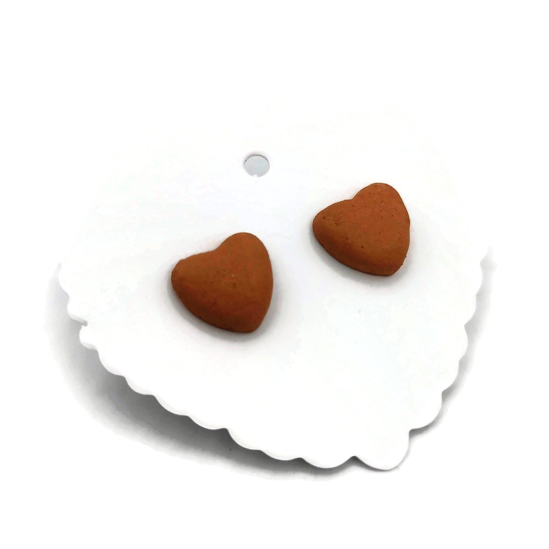 Heart Stud Earrings For Women, Minimalist Novelty Cute Stud Earrings Dainty, Best Gifts For Her, Unique Valentines Day Gift For Girlfriend - Ceramica Ana Rafael