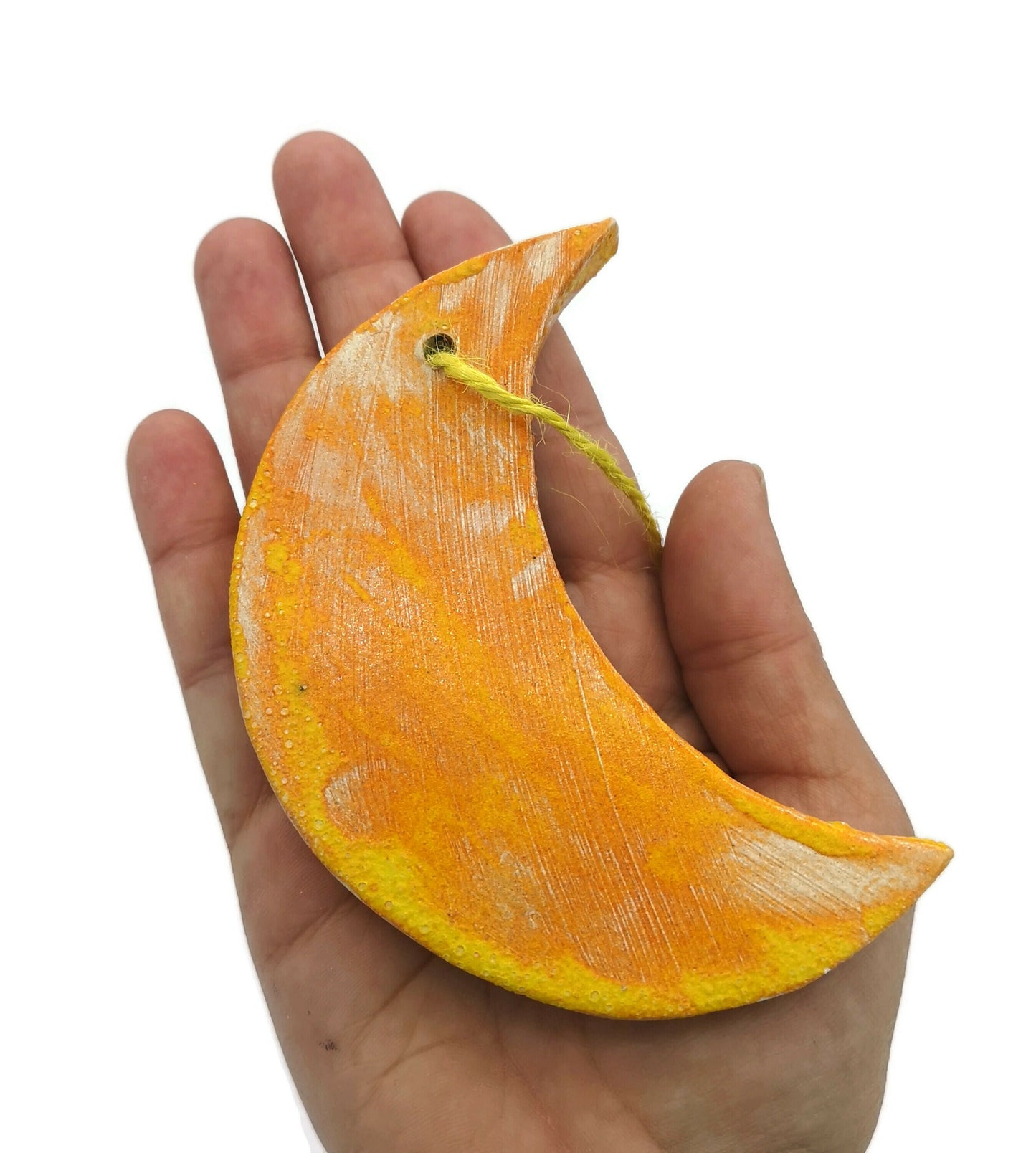 Handmade Ceramic Moon Wall Hanging, Nursery Wall Decor Neutral, Mom Birthday Gift From Daughter, Best Seling Items - Ceramica Ana Rafael