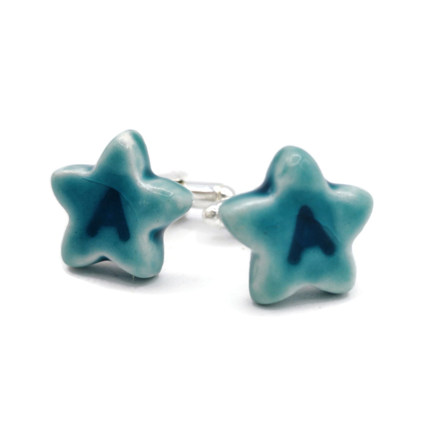 Custom Letter Cufflinks For Men, Personalized Engraved Initial Cuff links, 9th Anniversary Gift For Husband, Step Dad Birthday Gift For Him - Ceramica Ana Rafael