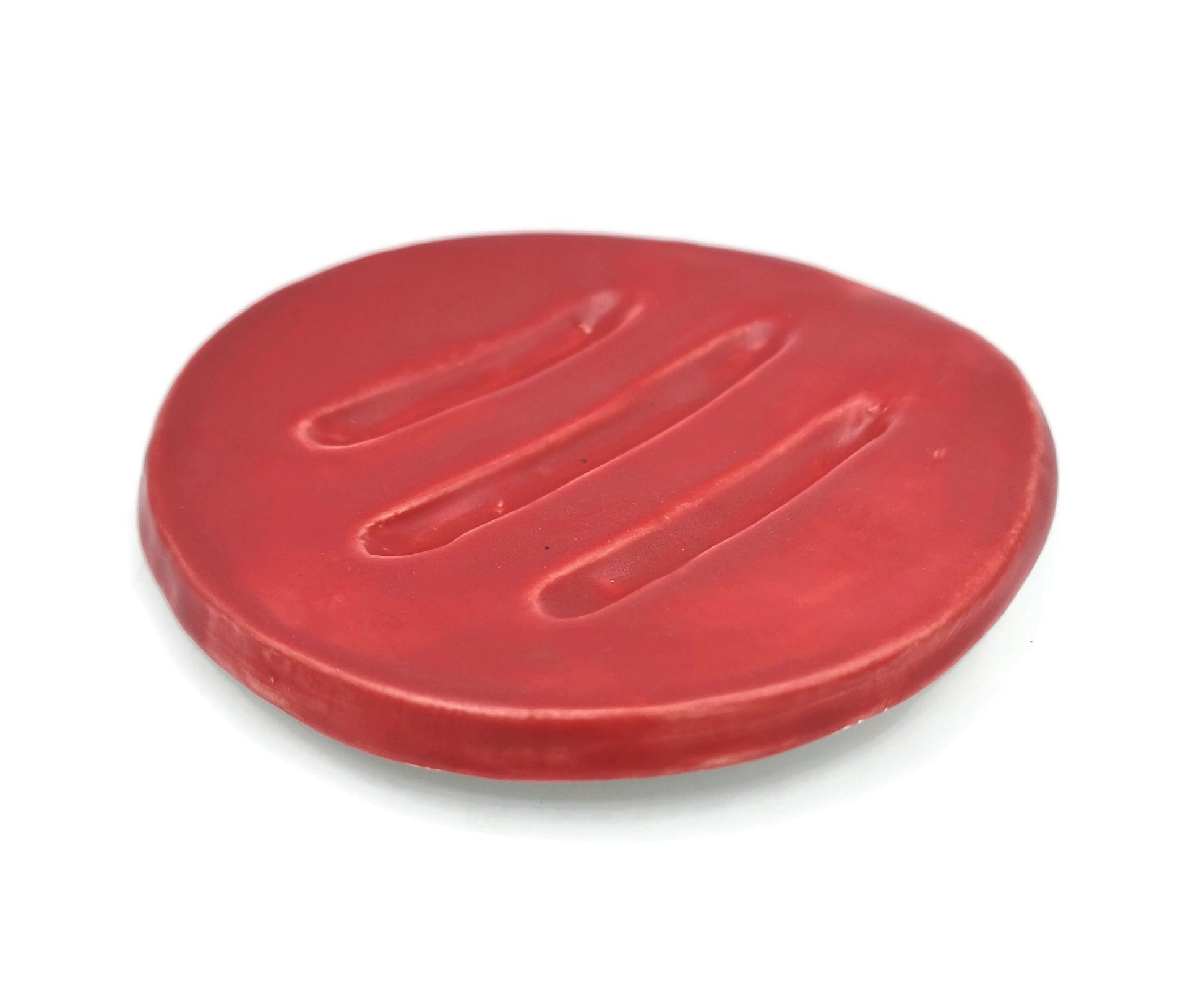 DISH SOAP DISPENSER With Drain, Ceramic Soap Dish Tray, Bathroom Accessories For Soap Bar Soap Saver - Ceramica Ana Rafael