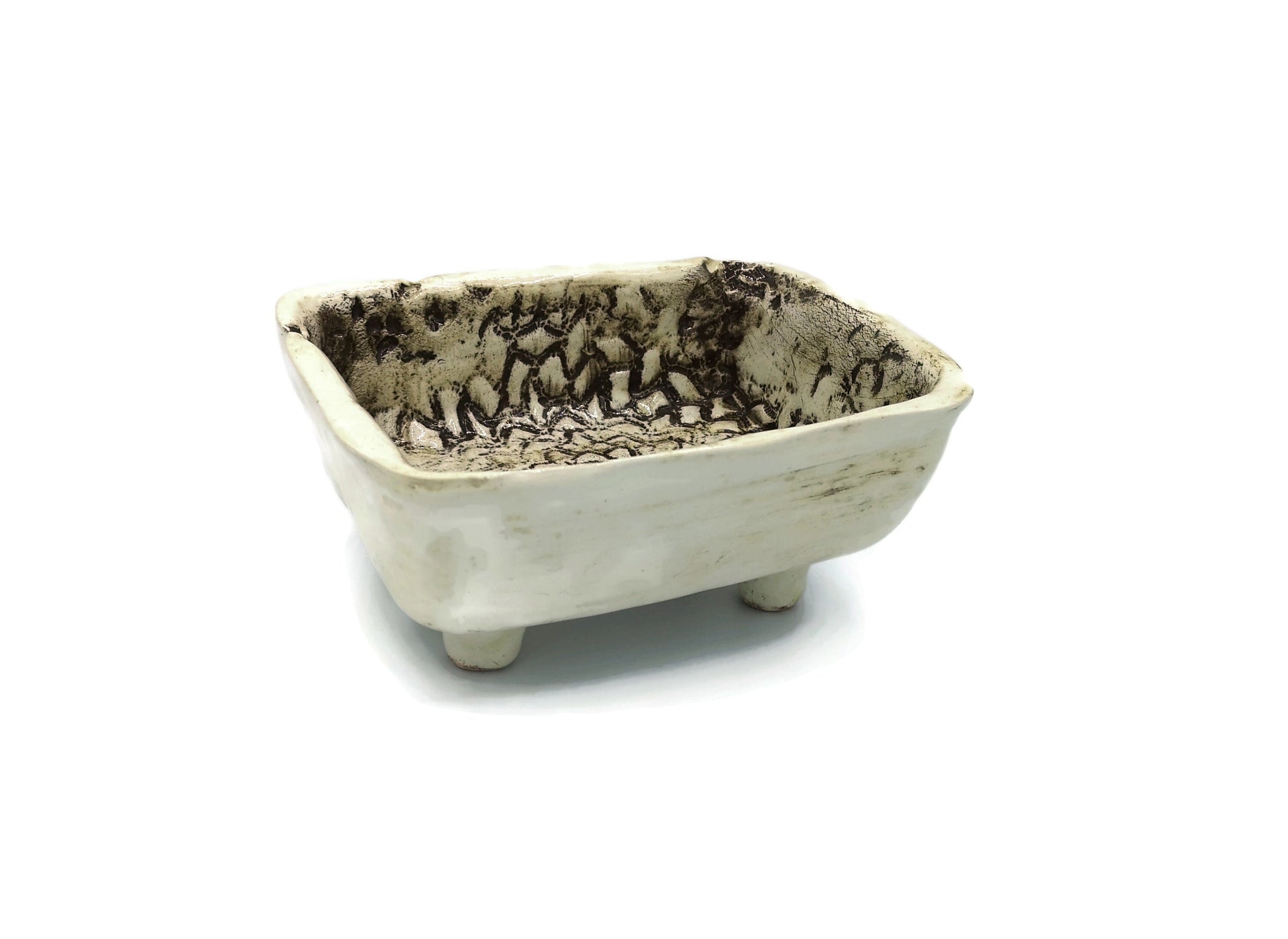 TRINKET BOWL, DECORATIVE Bowl With Feet, Handmade Elegant Tableware For Dining Room Decor, Key Bowl - Ceramica Ana Rafael
