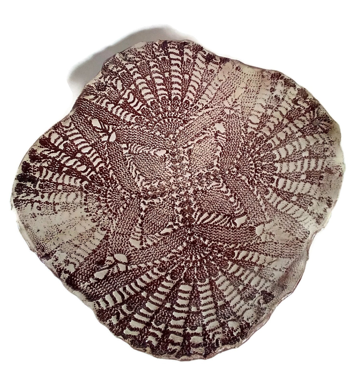 Antique Lace Decorative Ceramic Platter, Portuguese Pottery Best Gifts For Her, Mom Birthday Gift From Son Best Seller Decorative Tray Decor - Ceramica Ana Rafael