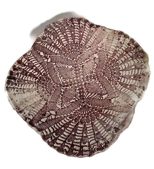 Antique Lace Decorative Ceramic Platter, Portuguese Pottery Best Gifts For Her, Mom Birthday Gift From Son Best Seller Decorative Tray Decor - Ceramica Ana Rafael