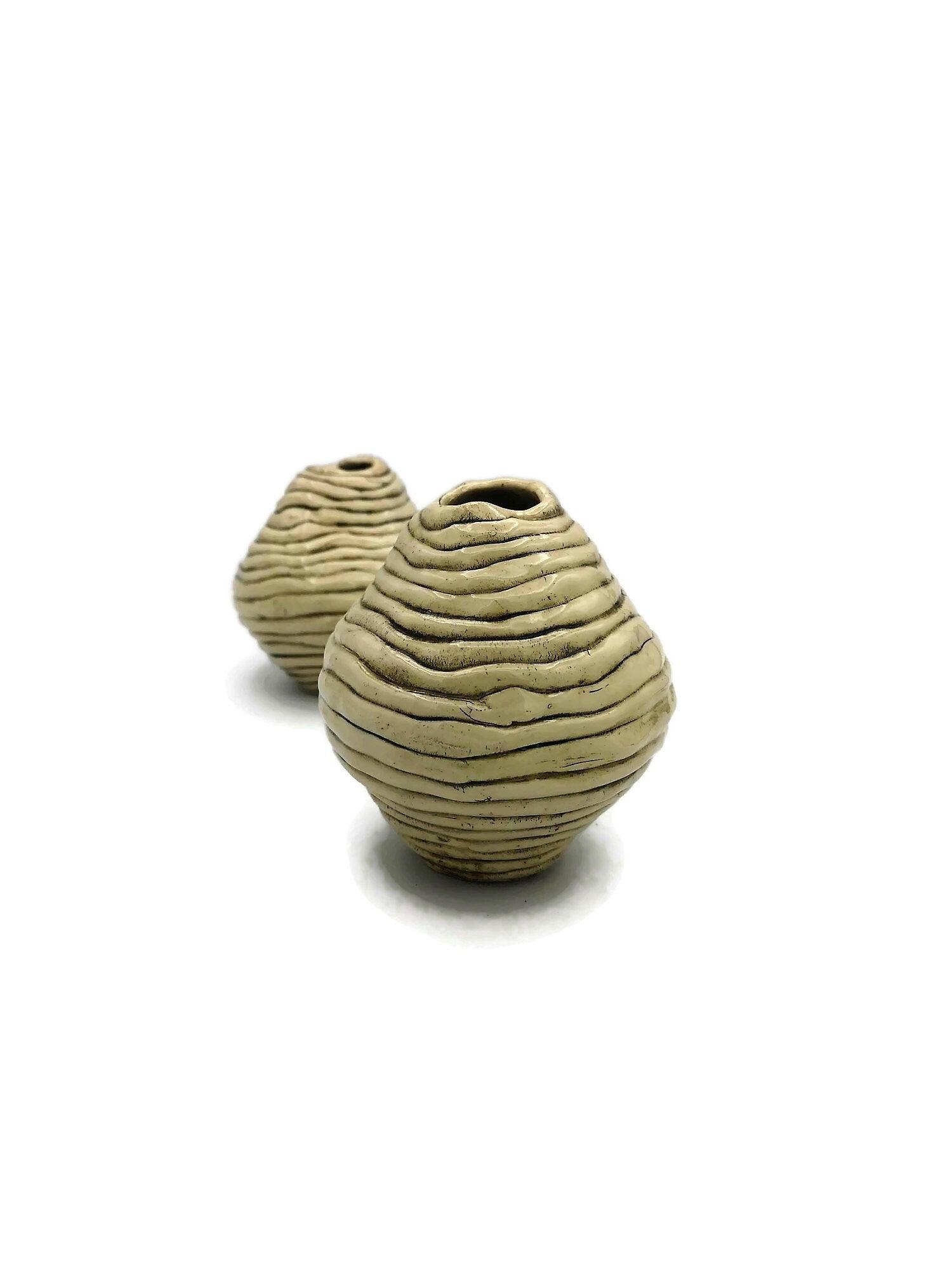 1pc Blue Handmade Ceramic Small Vase Irregular Shaped Pottery Abstract Sculpture Ceramic Vessel Best Sellers Mom Birthday Gift From Daughter - Ceramica Ana Rafael