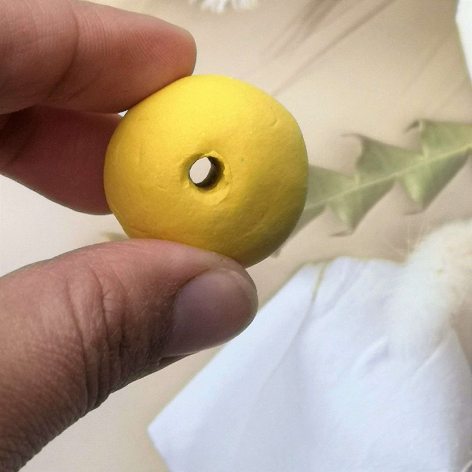 1Pc 25mm macrame beads for jewelry making, handmade ceramic beads large hole, oversized porcelain bubblegum beads, best sellers unique beads