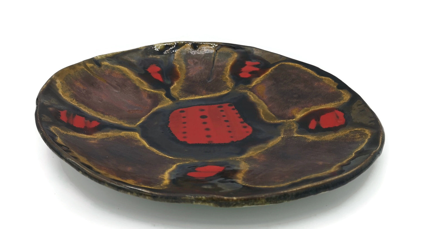 Decorative Plate For Display, Abstract ceramic plate wall decor, 9th anniversary for her, Mothers Day Gift Fro Daughter, Best Gifts For Her - Ceramica Ana Rafael